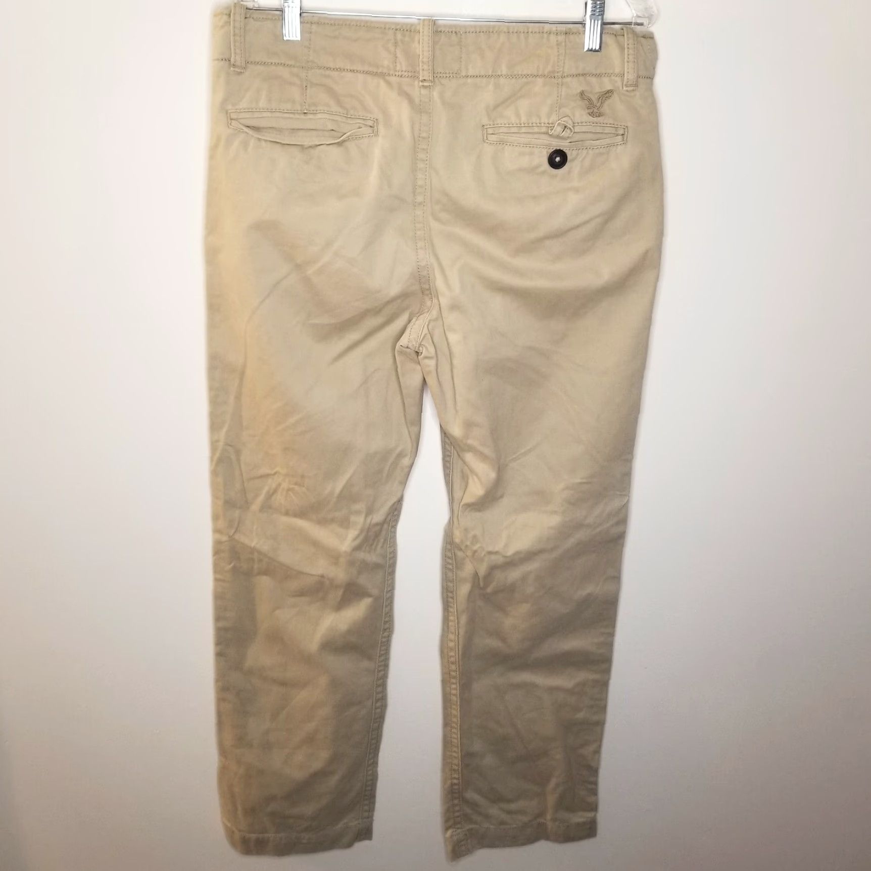 American Eagle Outfitters American Eagle Mens Chino Pants Straight 34x34 Beige Size US 34 / EU 50 - 5 Thumbnail