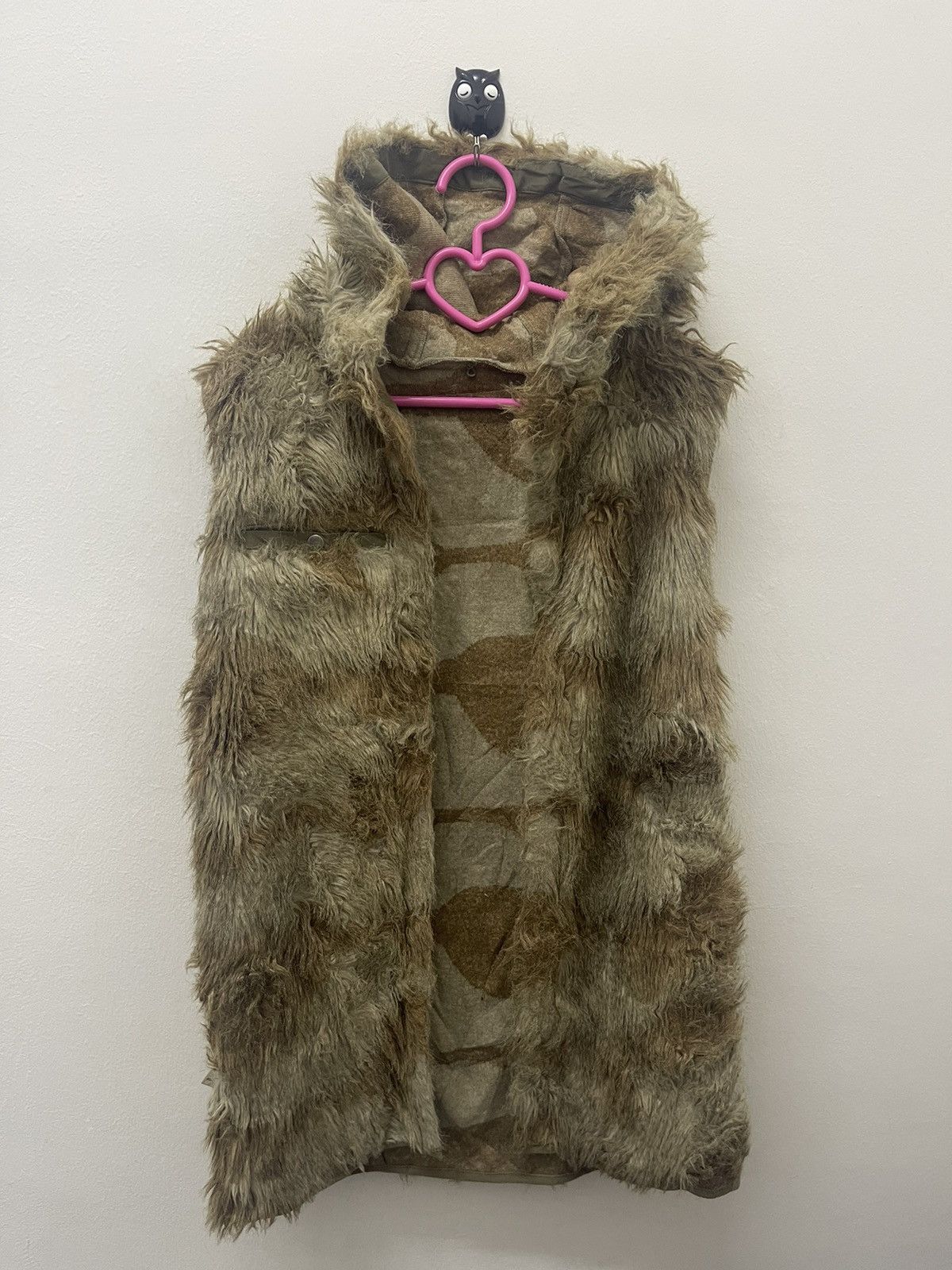 Vintage MOUSSY Fur Military Air Crew Heavy Combat Air Force