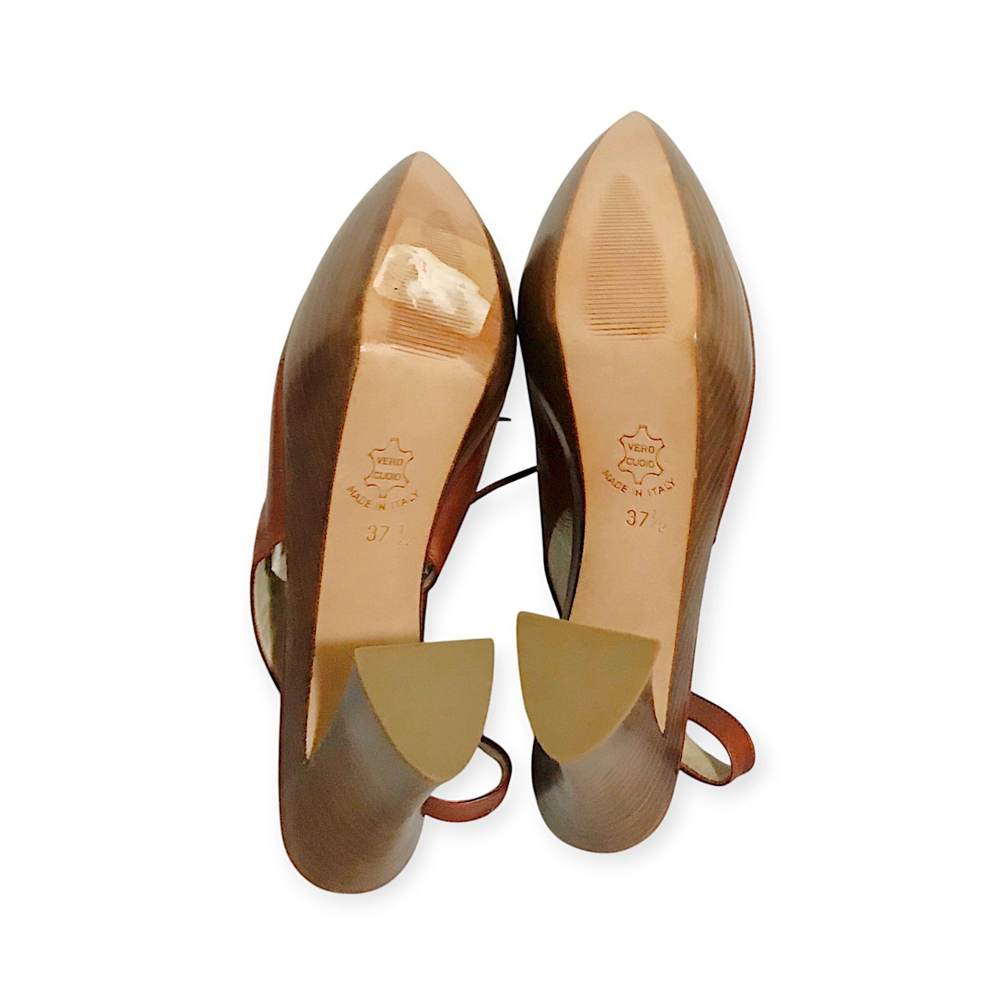 Other Vintage Michel Perry Sculptural Slingback Pumps, Archival Fo Size US 7.5 / IT 37.5 - 6 Thumbnail