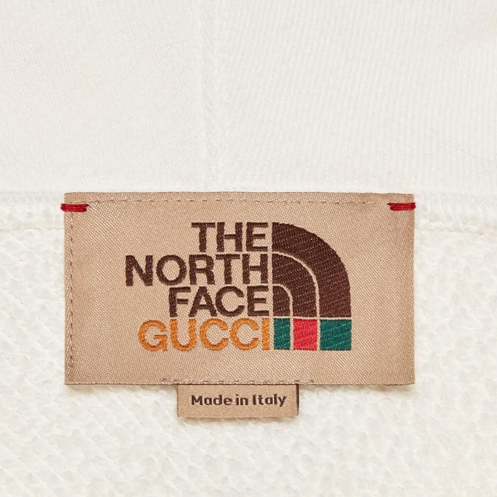 Gucci × The North Face Gucci x North Face Logo Hoodie in white Size US M / EU 48-50 / 2 - 3 Thumbnail