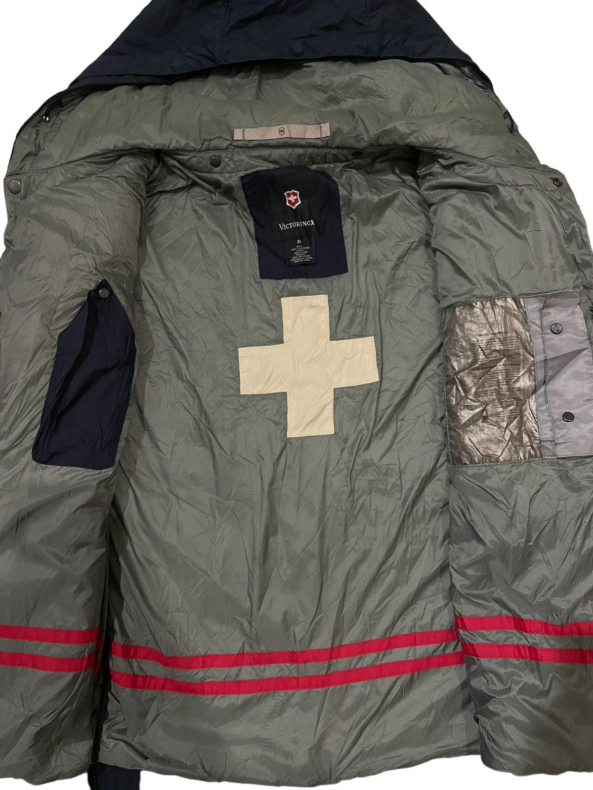 Victorinox × Vintage Y2k Vintage Victorinox Cross Multi-Pocket Trench Jacket Size US M / EU 48-50 / 2 - 15 Thumbnail
