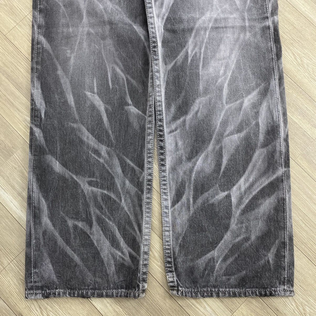 Levi's Vintage Clothing Y2K Vintage Levis Clawmark Grunge Black Faded Baggy Jeans Size US 27 - 8 Thumbnail