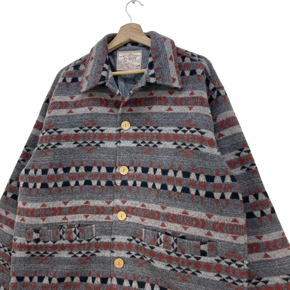 Japanese Brand 💥Vintage Japanese Brand C-Boy Native Printed Jacket Size US M / EU 48-50 / 2 - 3 Thumbnail
