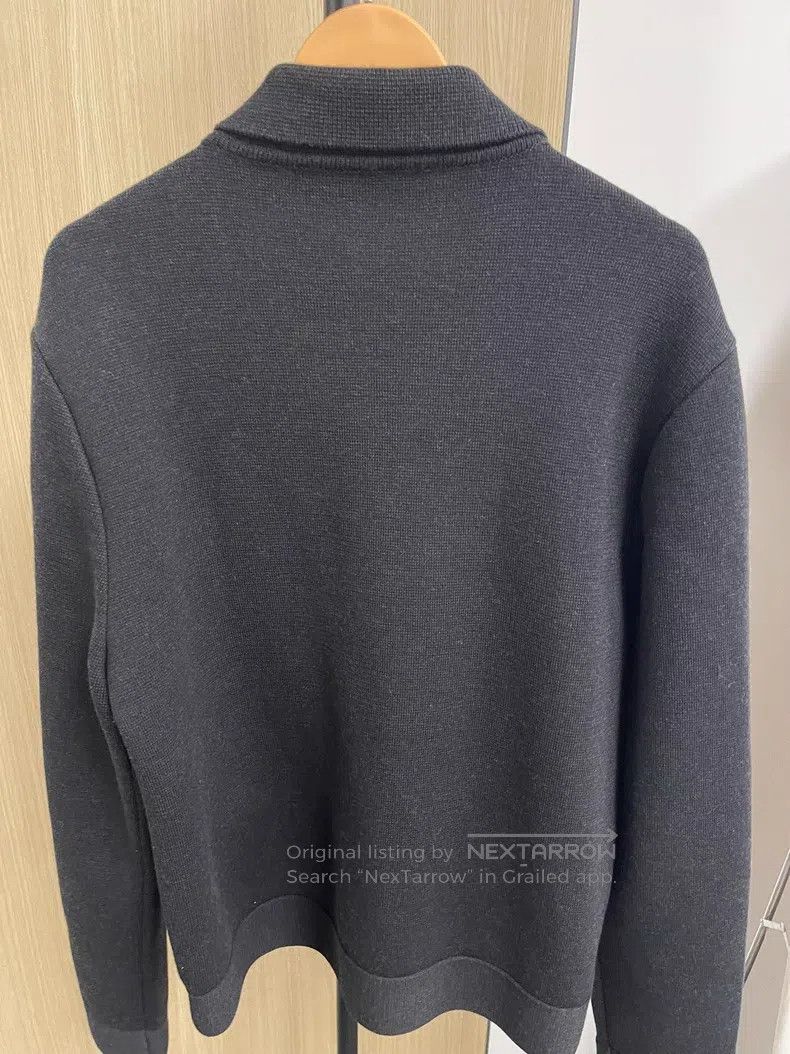 Louis Vuitton Louis Vuitton Black wool lapel knit jacket Size US L / EU 52-54 / 3 - 2 Thumbnail