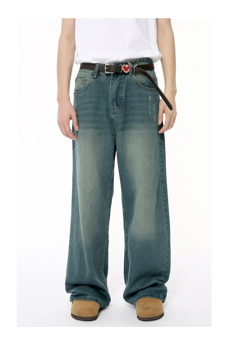 Japanese Brand × Jean Vintage distressed loose straight-leg jeans Size US 32 / EU 48 - 2 Thumbnail