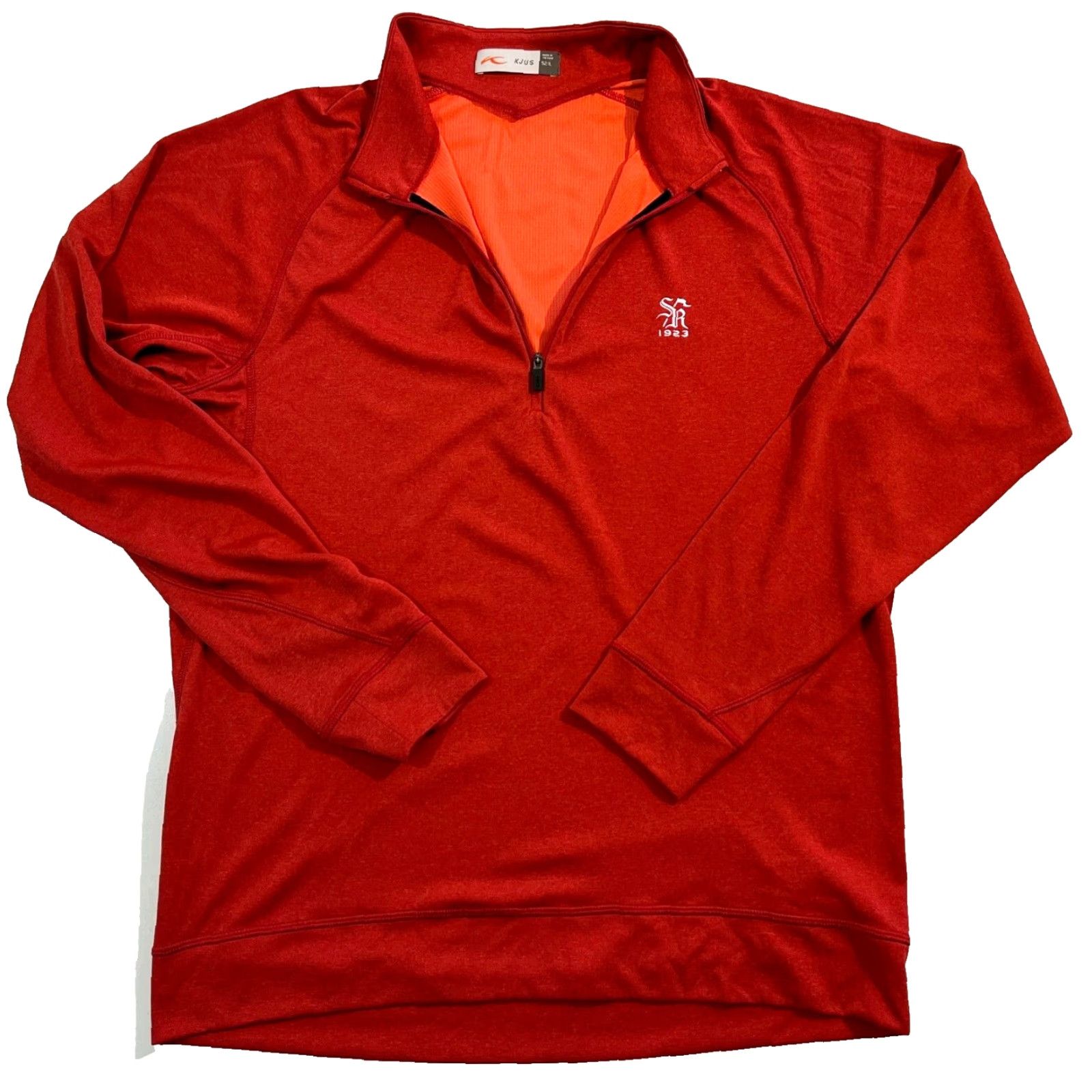 KJUS KJUS Men's Keano Half-Zip Pullover Lightweight Golf Sz 52/L Red Size US L / EU 52-54 / 3 - 3 Thumbnail