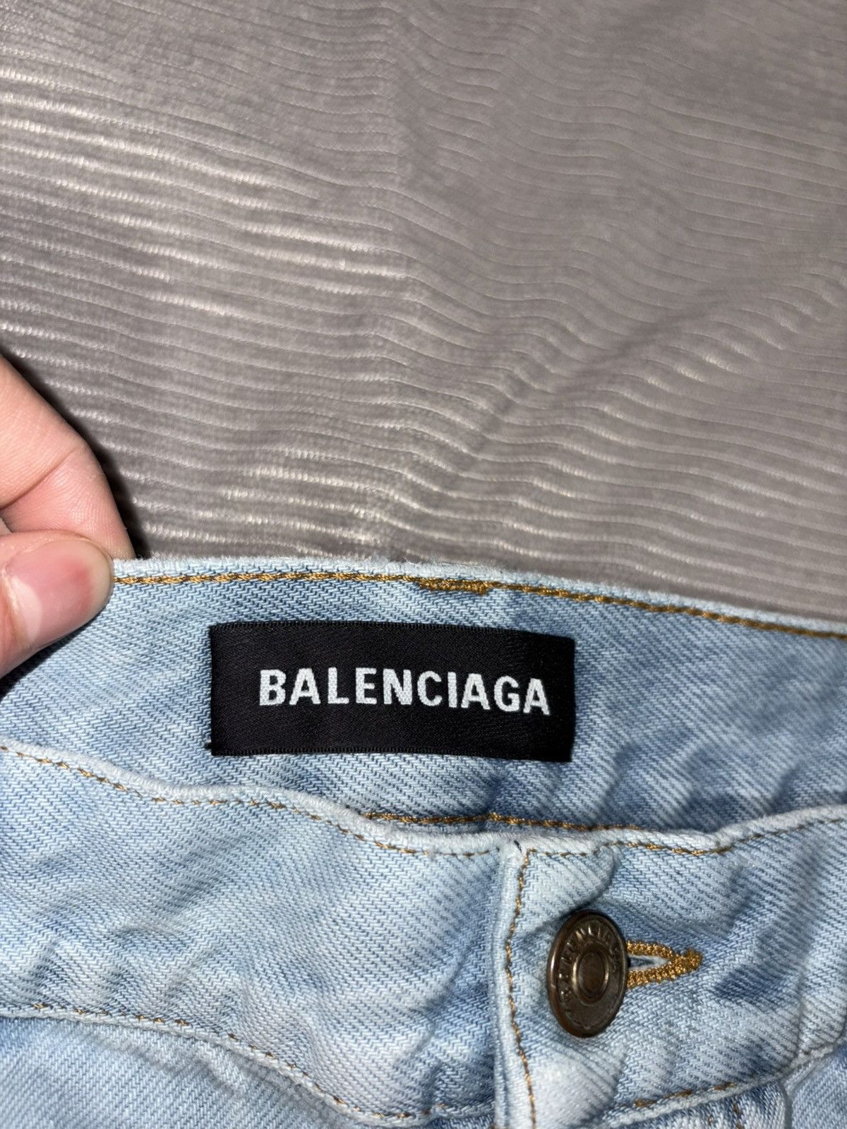 Balenciaga Balenciaga Demna Flare Bootcut Jeans Washed Denim distressed Size US 30 / EU 46 - 7 Thumbnail
