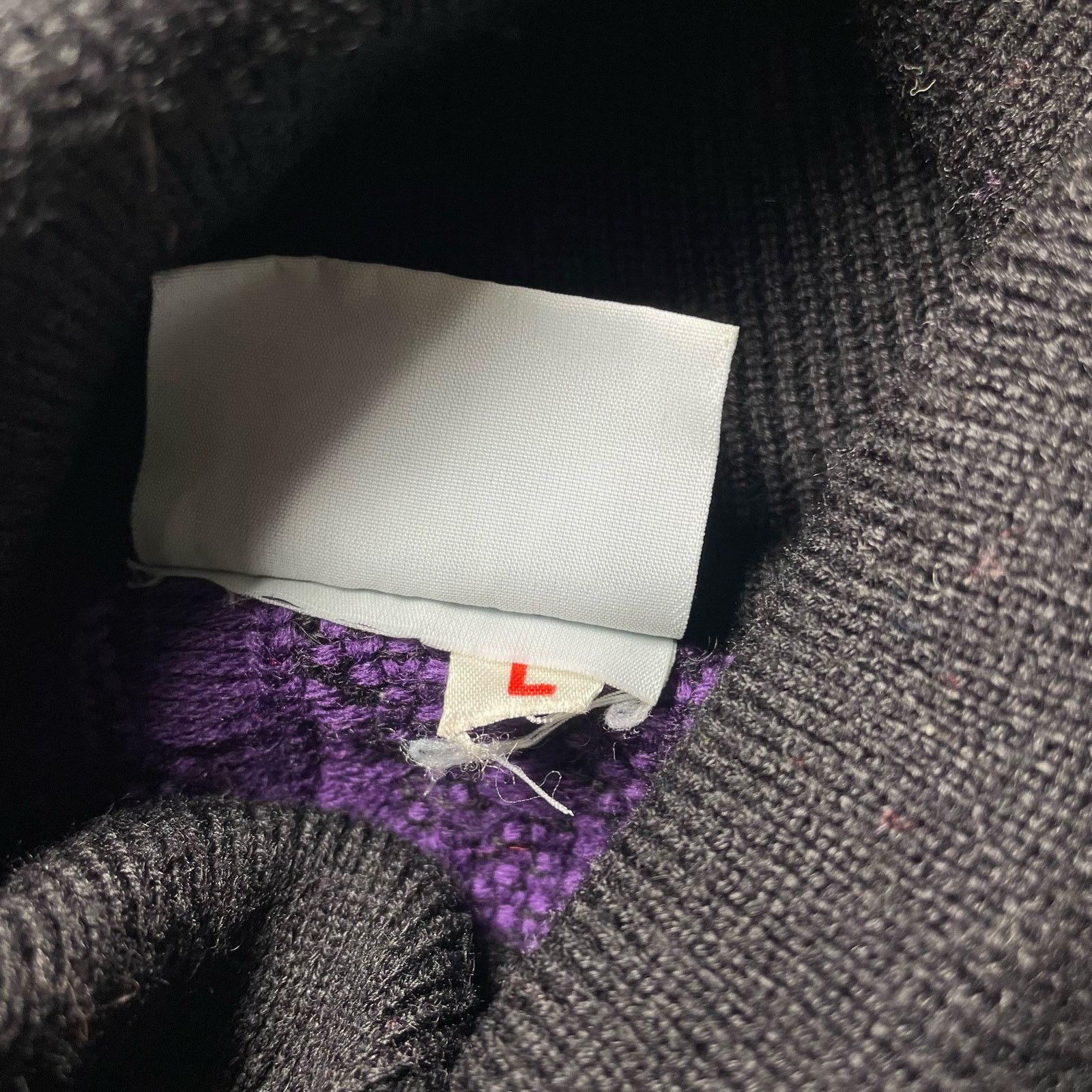 Other Meister Turtleneck Ski Sweater Damask Purple Black - Large Size L / US 10 / IT 46 - 4 Thumbnail