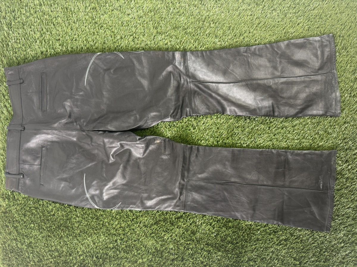 C2H4 C2H4 Black Lambskin Leather Pants Size US 38 / EU 54 - 8 Thumbnail