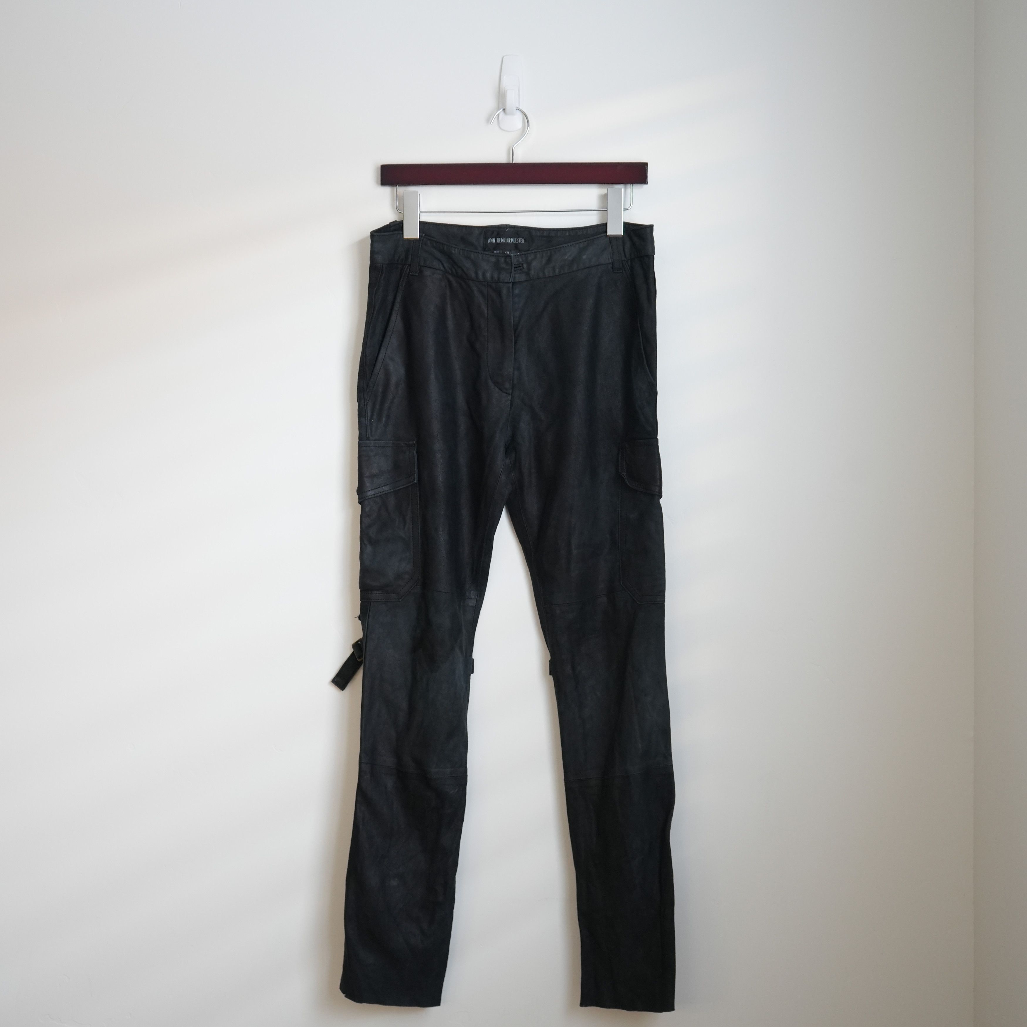 Ann Demeulemeester Leather Bondage Pants Size US 30 / EU 46 - 2 Thumbnail
