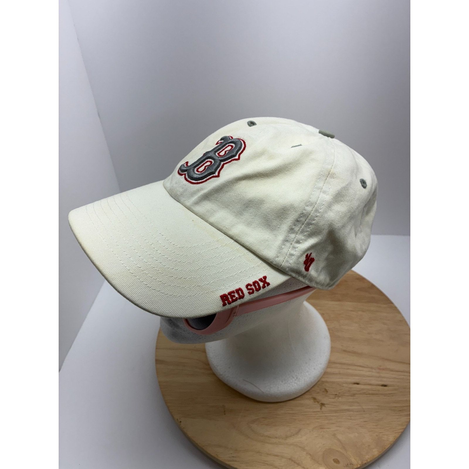 47 Brand ’47 Brand Boston Red Sox Cream Dad Hat Adjustable MLB Size ONE SIZE - 5 Thumbnail