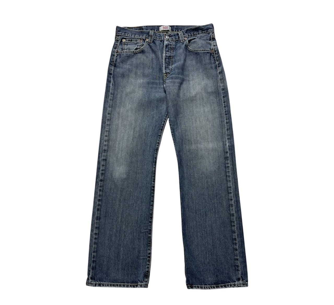 Levi's Vintage Levi’s 501 straigth leg button-fly washed y2k jeans Size US 34 / EU 50 - 1 Thumbnail