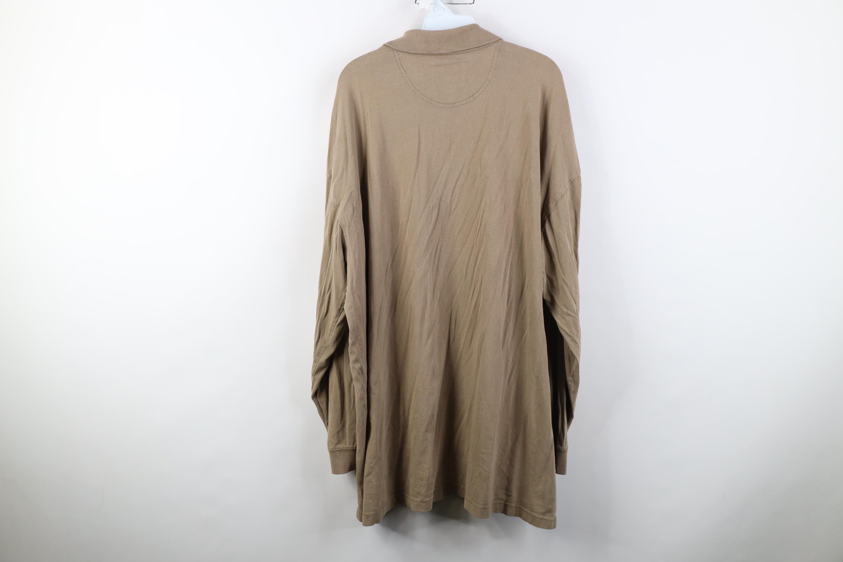 Woolrich Woolen Mills Vintage 90s Woolrich Ribbed Knit Long Sleeve Polo Shirt Size US XXL / EU 58 / 5 - 18 Thumbnail