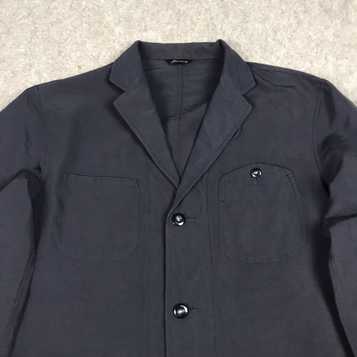 Baracuta 2000s BARACUTA NAVY BUTTON CLASSIC BLAZER JACKET Size US M / EU 48-50 / 2 - 2 Thumbnail