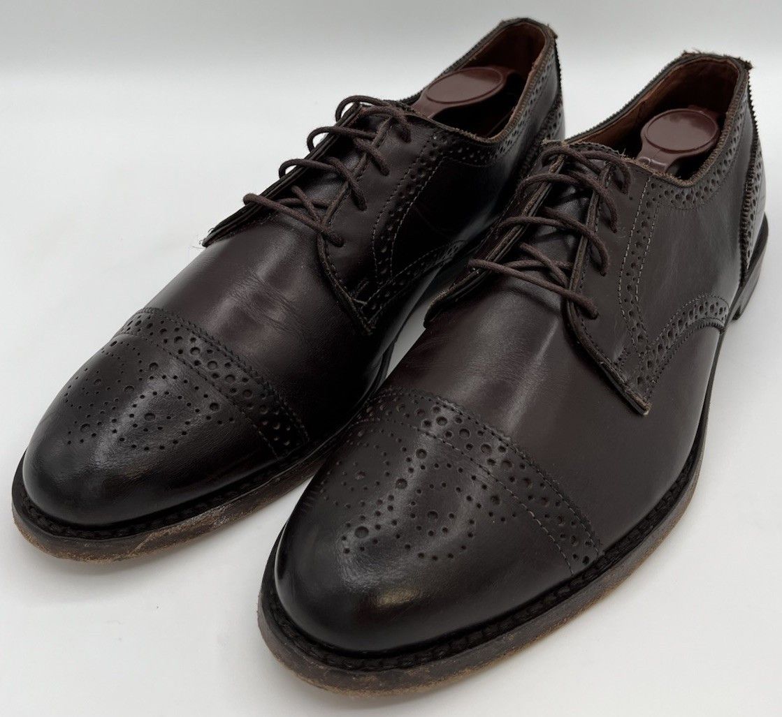 Allen Edmonds Allen Edmonds "LEXINGTON" Oxfords Dark Brown Leather 10.5 D Size US 10.5 / EU 43-44 - 1 Thumbnail