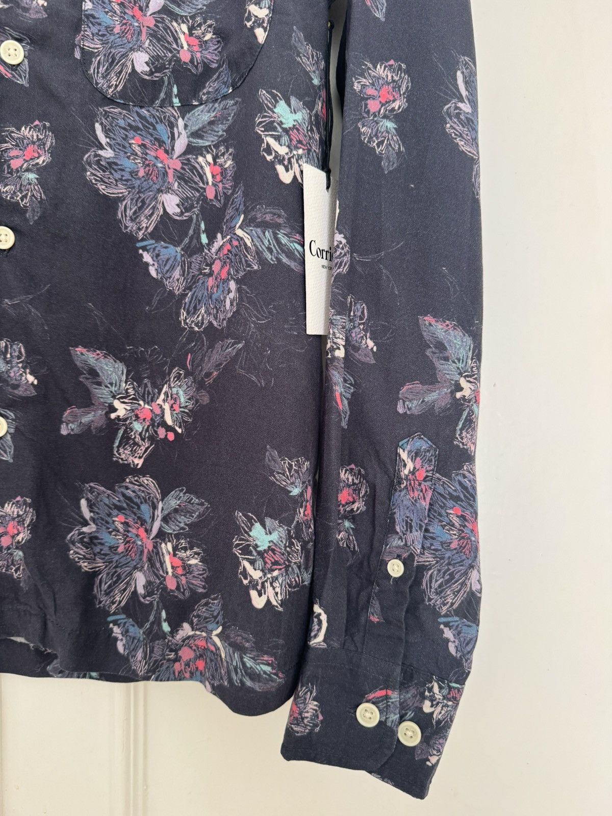 Corridor Corridor Novella Floral Print Long Sleeve Navy Lyocell Size US XS / EU 42 / 0 - 13 Thumbnail