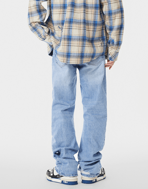 Japanese Brand American street trendy distressed washed ripped jeans Size US 32 / EU 48 - 3 Thumbnail