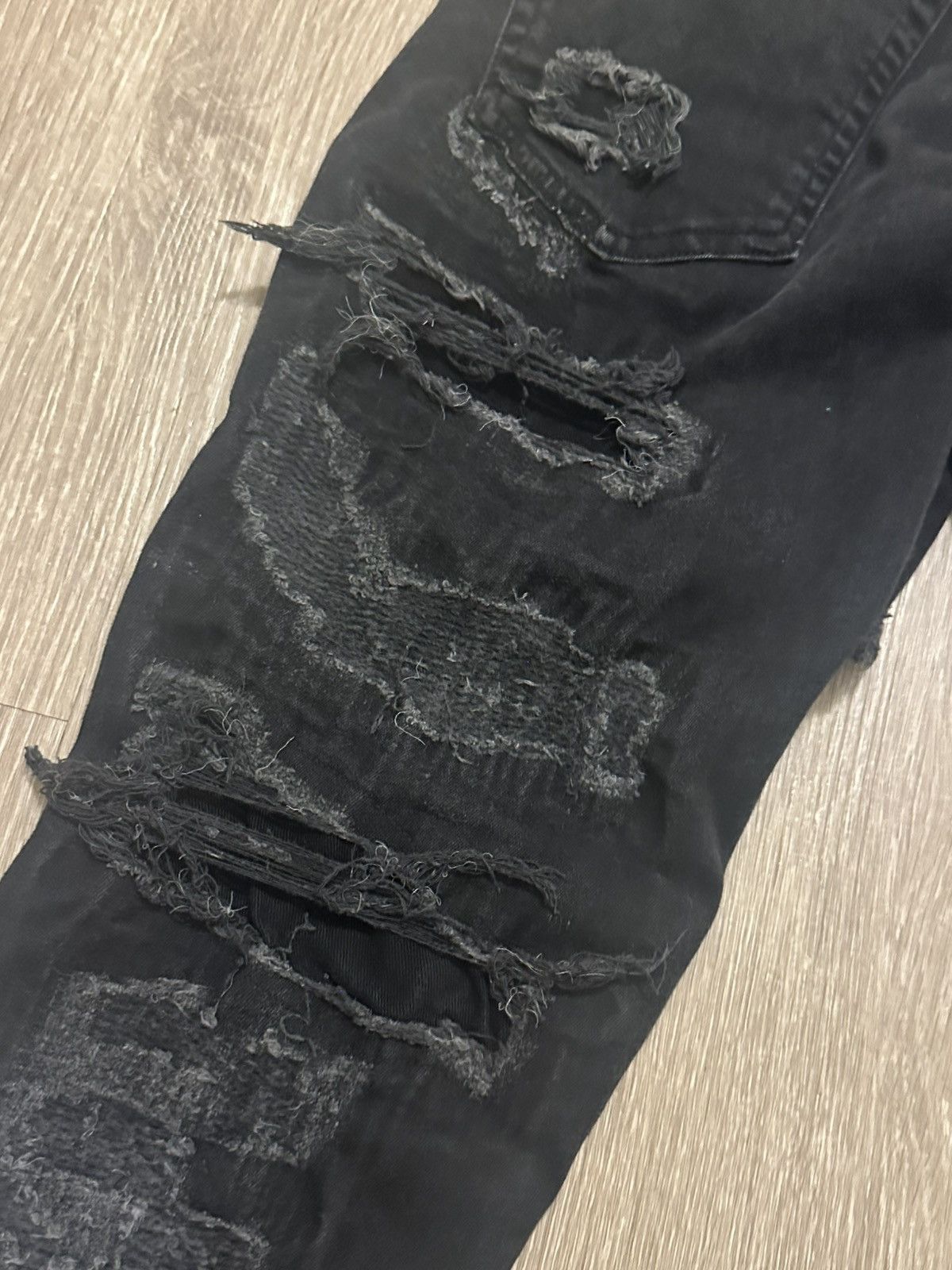 Represent Clo. Represent Distressed Black Denim Jeans Size 34 Size US 34 / EU 50 - 4 Thumbnail