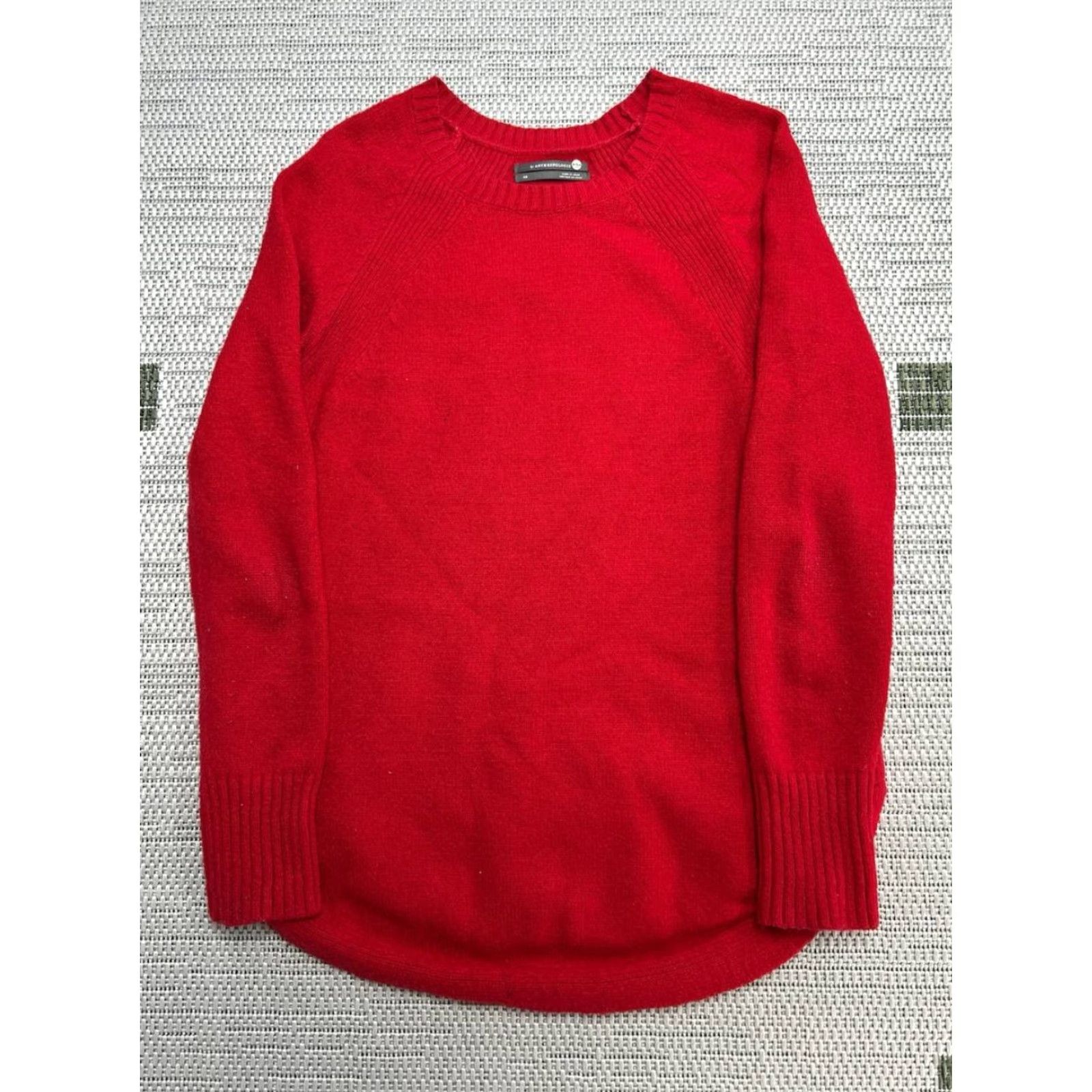 Anthropologie Anthropologie Rebekah Tunic Sweater Womens XS Red Stretch Rib Knit Curved Hem Casual Womens XS Red Knit Tunic Sweater - Anthropologie City Modern 90s? Size XS / US 0-2 / IT 36-38 - 2 Thumbnail
