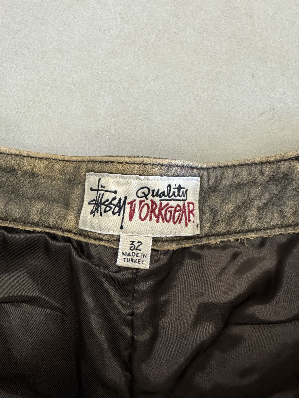 Stussy Stussy Workpant Distressed Leather Size US 32 / EU 48 - 4 Thumbnail