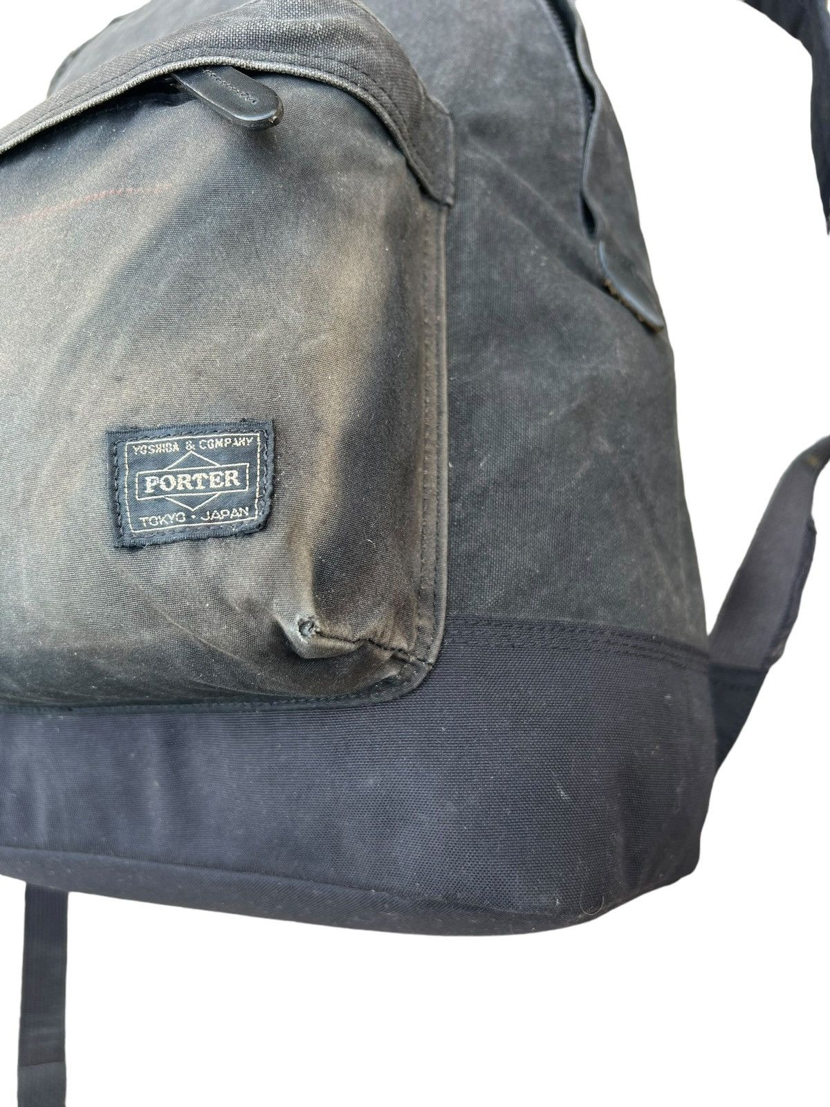 Porter Vintage Porter Distress Yoshida Sun Fade Black Backpack Bag Size ONE SIZE - 8 Thumbnail