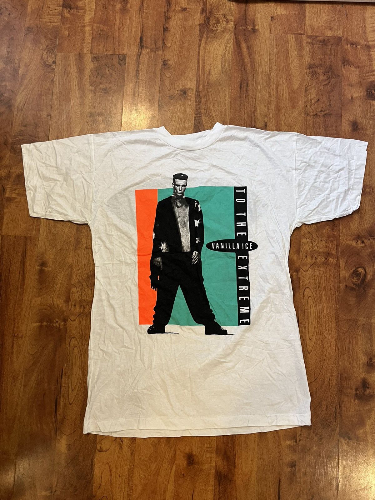 vanilla ice 1990 single stitch tour merch