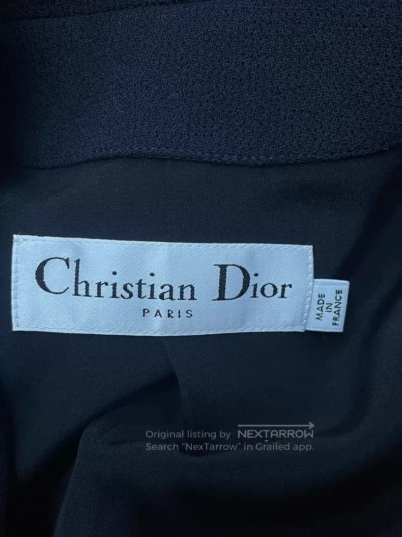 Dior Dark blue suit vest stitching dress
