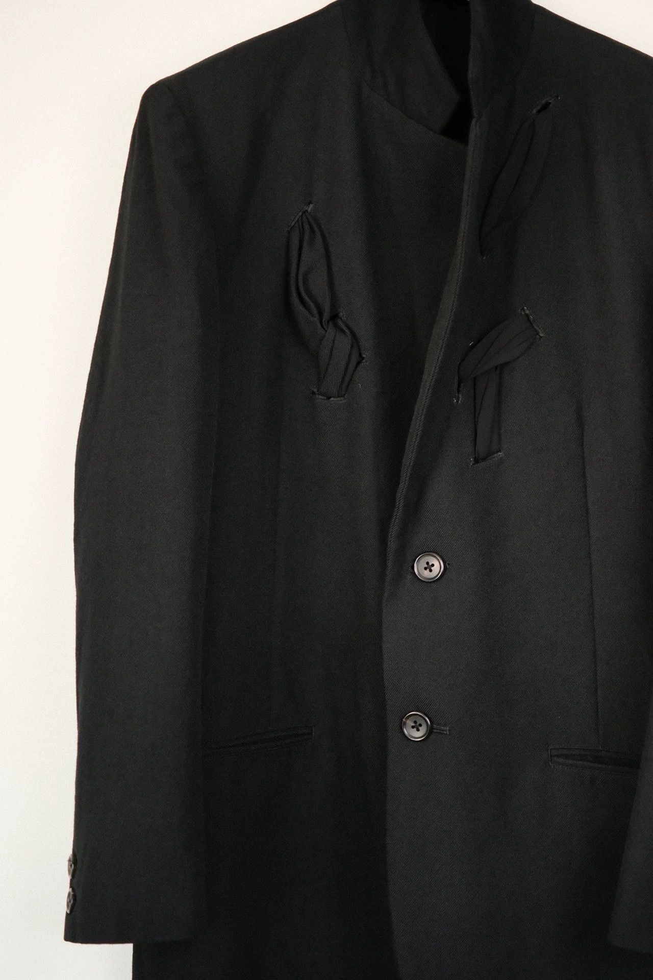Yohji Yamamoto Yohji Yamamoto 06AW Archive Baroque Silk Bow Tie Blazer Size US M / EU 48-50 / 2 - 4 Thumbnail