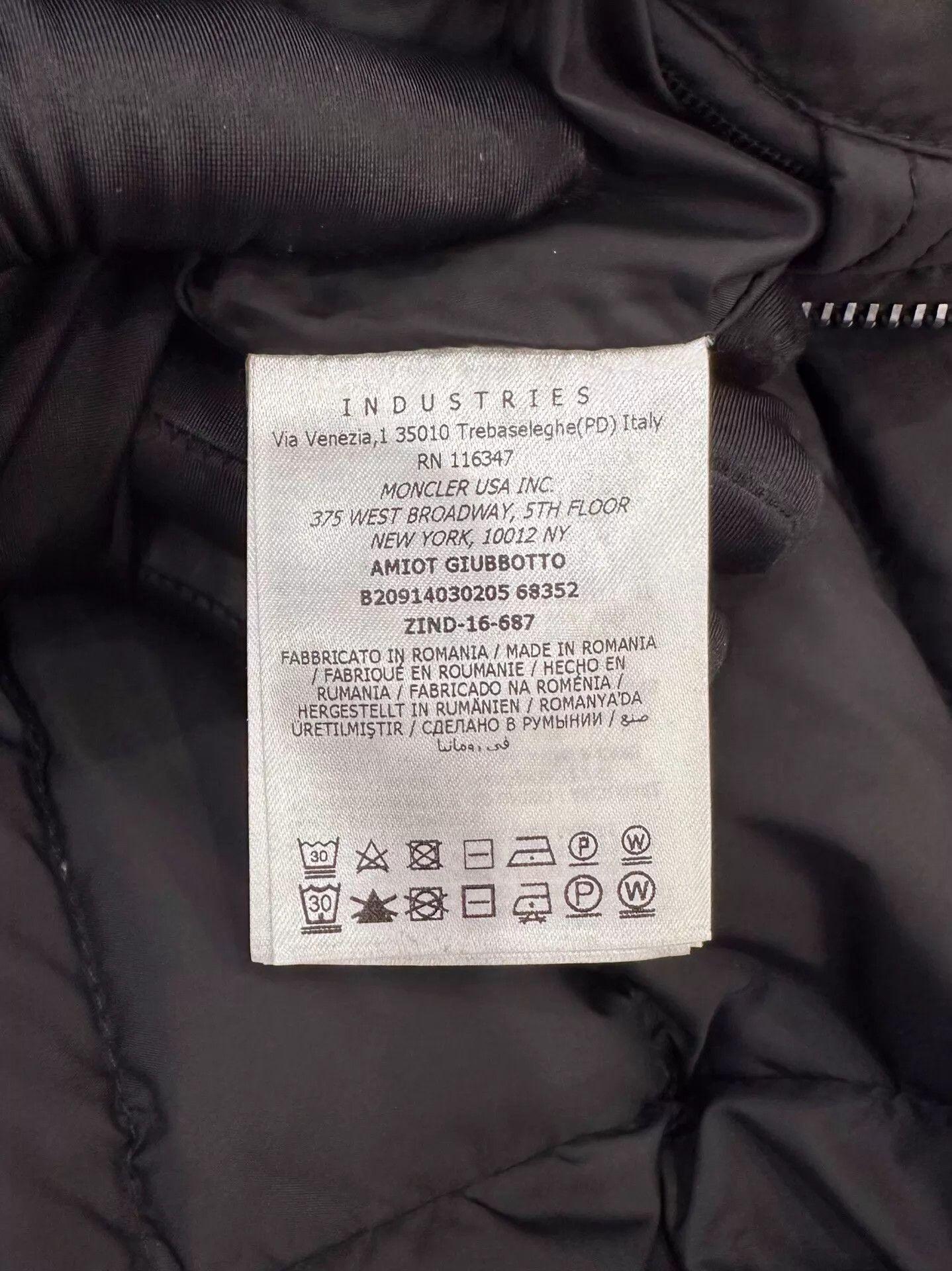 Moncler Moncler Amiot Biker Down Jacket Men Black Size 3 SideLogo Size US L / EU 52-54 / 3 - 8 Thumbnail