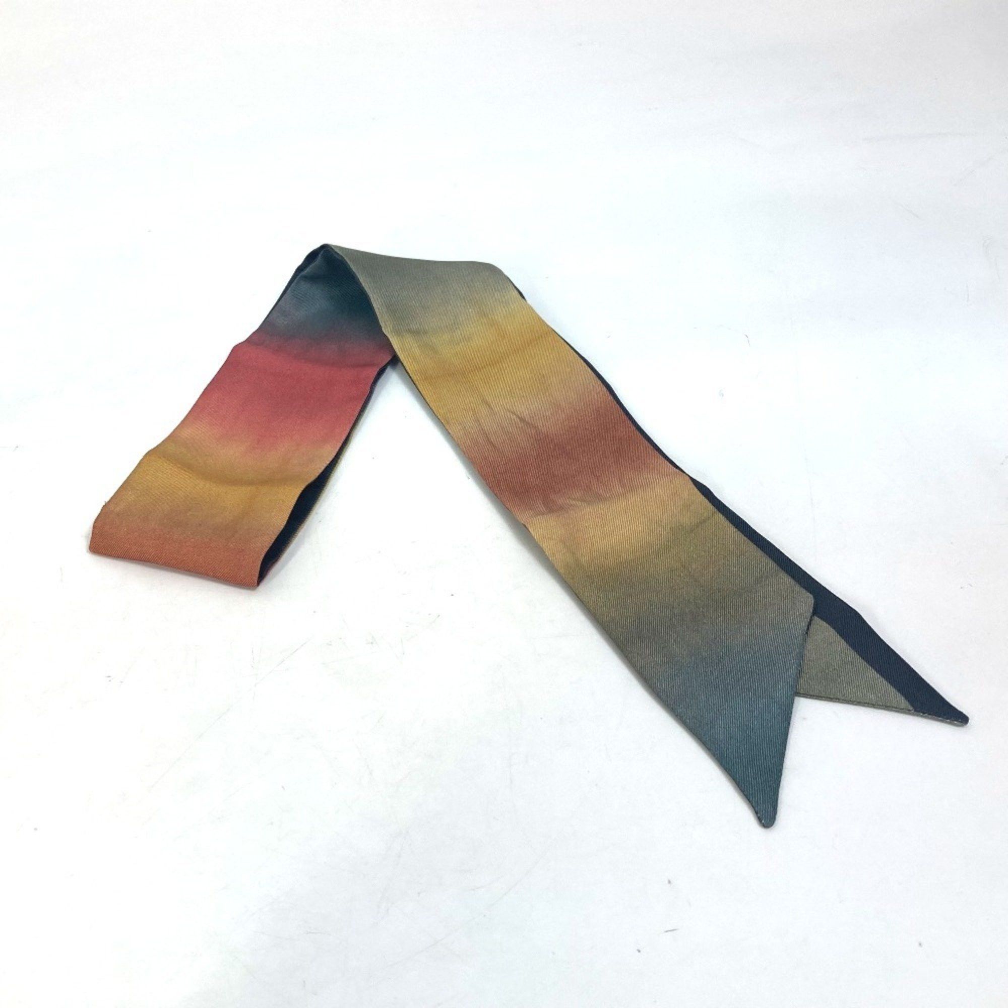 Christian Dior Dior Tie-dye Logo Mitza Bandeau Scarf Silk Women's Multicolor