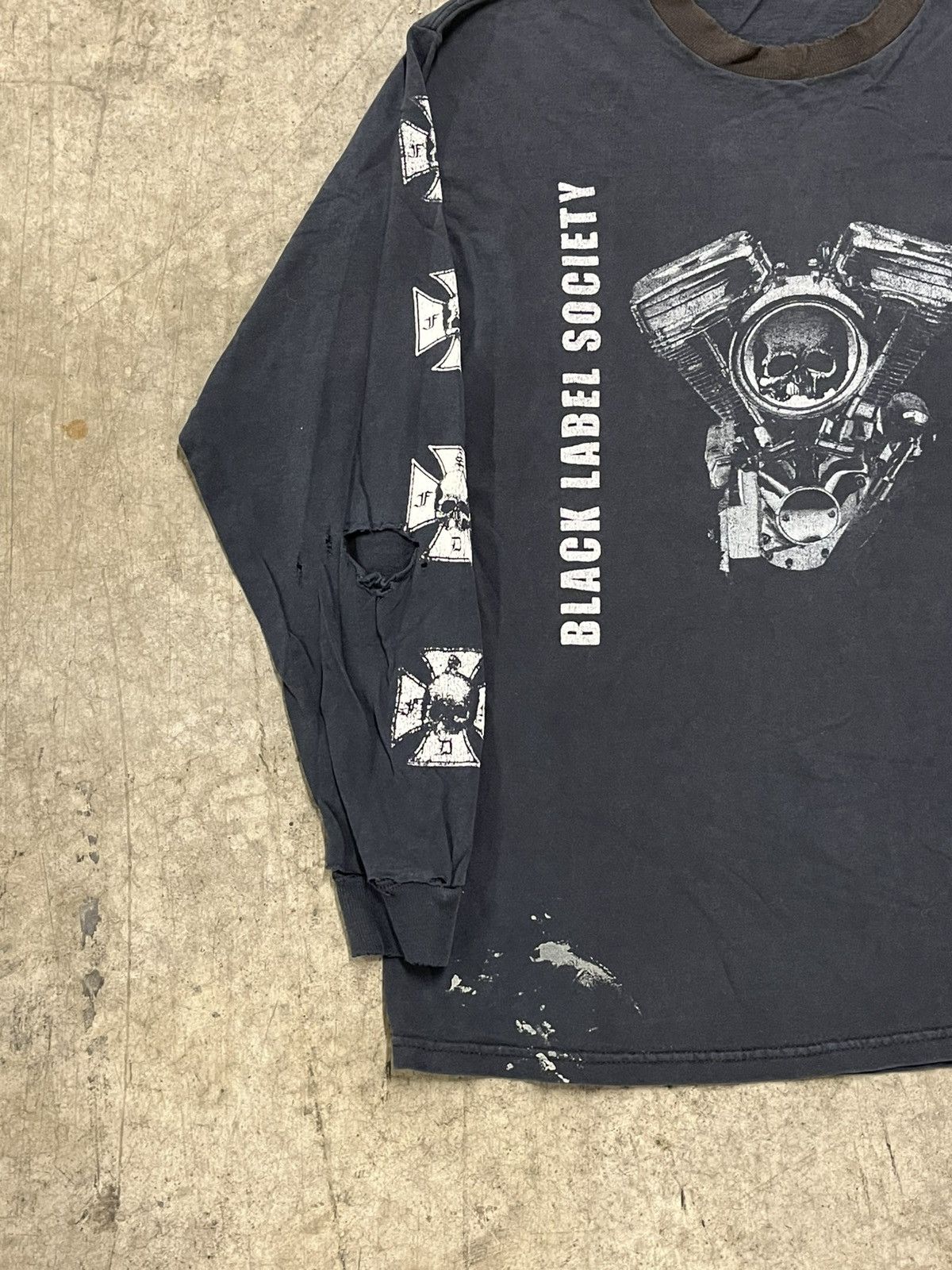 Band Tees × Vintage Vintage faded and thrashed black label society longsleeve Size US XL / EU 56 / 4 - 5 Thumbnail