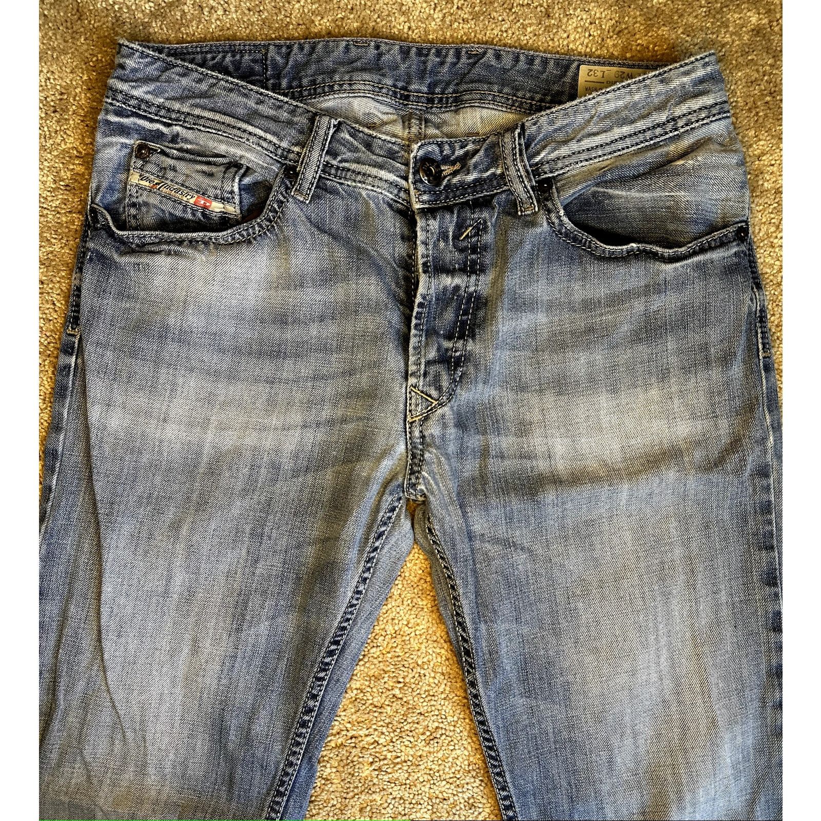 Diesel Diesel Waykee Regular Straight Leg Denim Jeans Blue W29 L32 Size US 29 - 6 Thumbnail