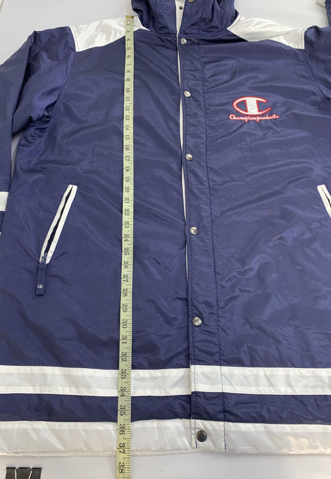 Champion 90s Padded Champion Coach Parka Hooded Button Sherpa Inner Size US XL / EU 56 / 4 - 13 Thumbnail