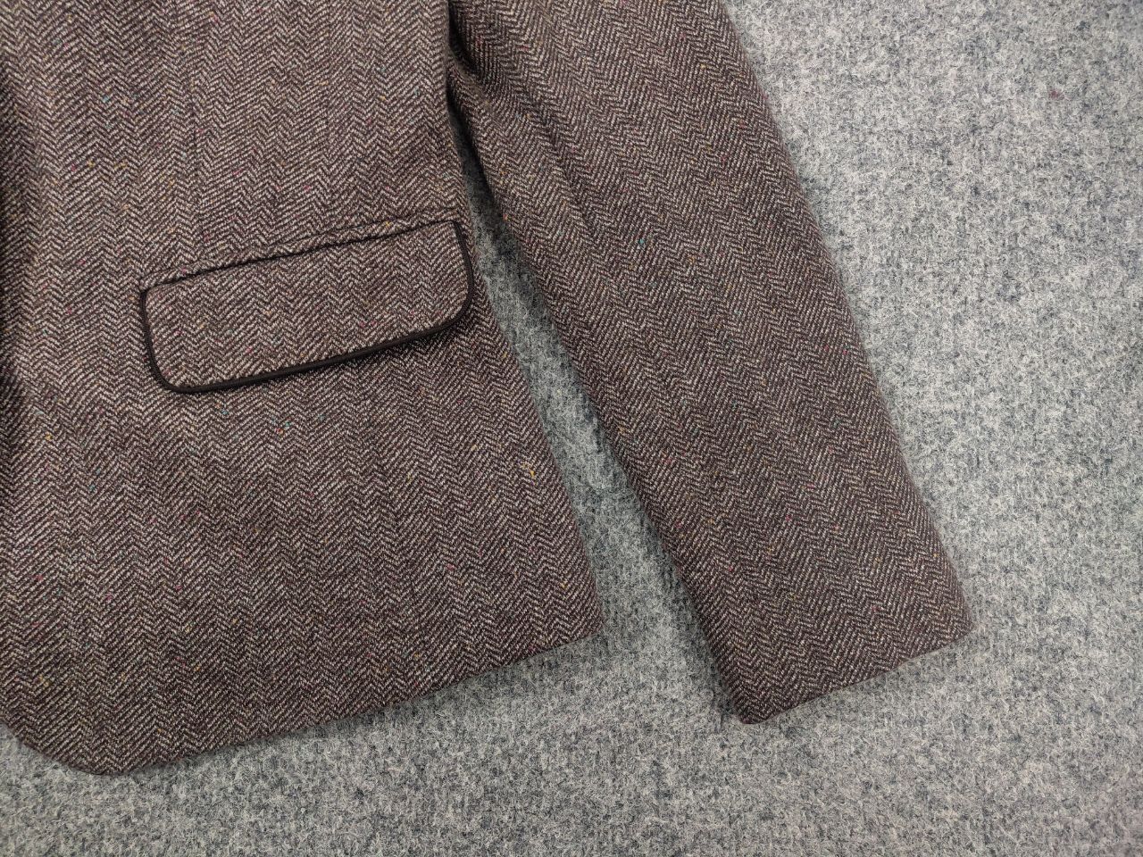 Harris Tweed Joules Agatha Ladies Tweed Brown Blazer Herringbone Jacket Size M / US 6-8 / IT 42-44 - 5 Thumbnail