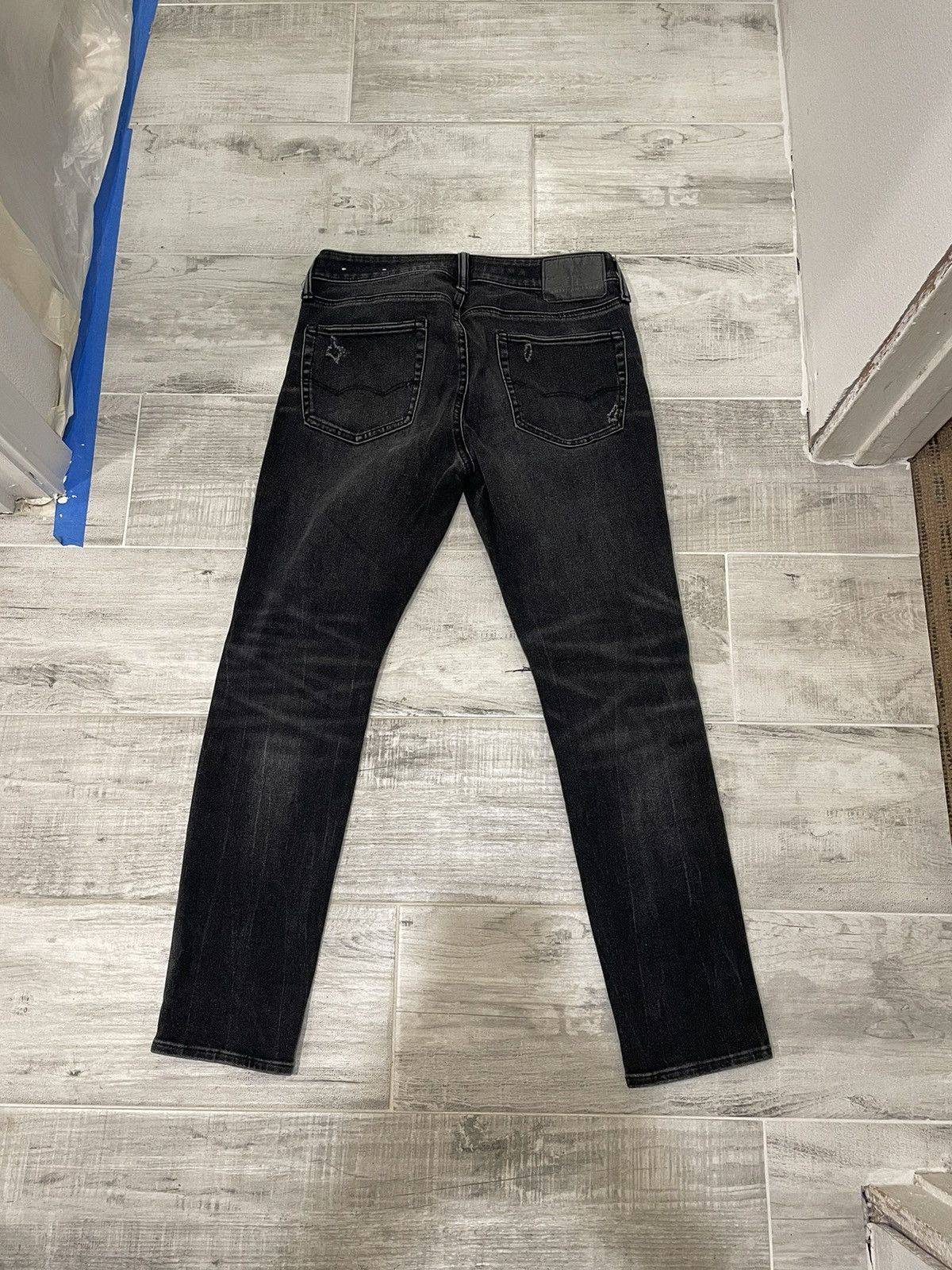 American Eagle Outfitters AMERICAN EAGLE FLEX 31X30 BLACK DENIM PANTS Size US 31 - 2 Thumbnail