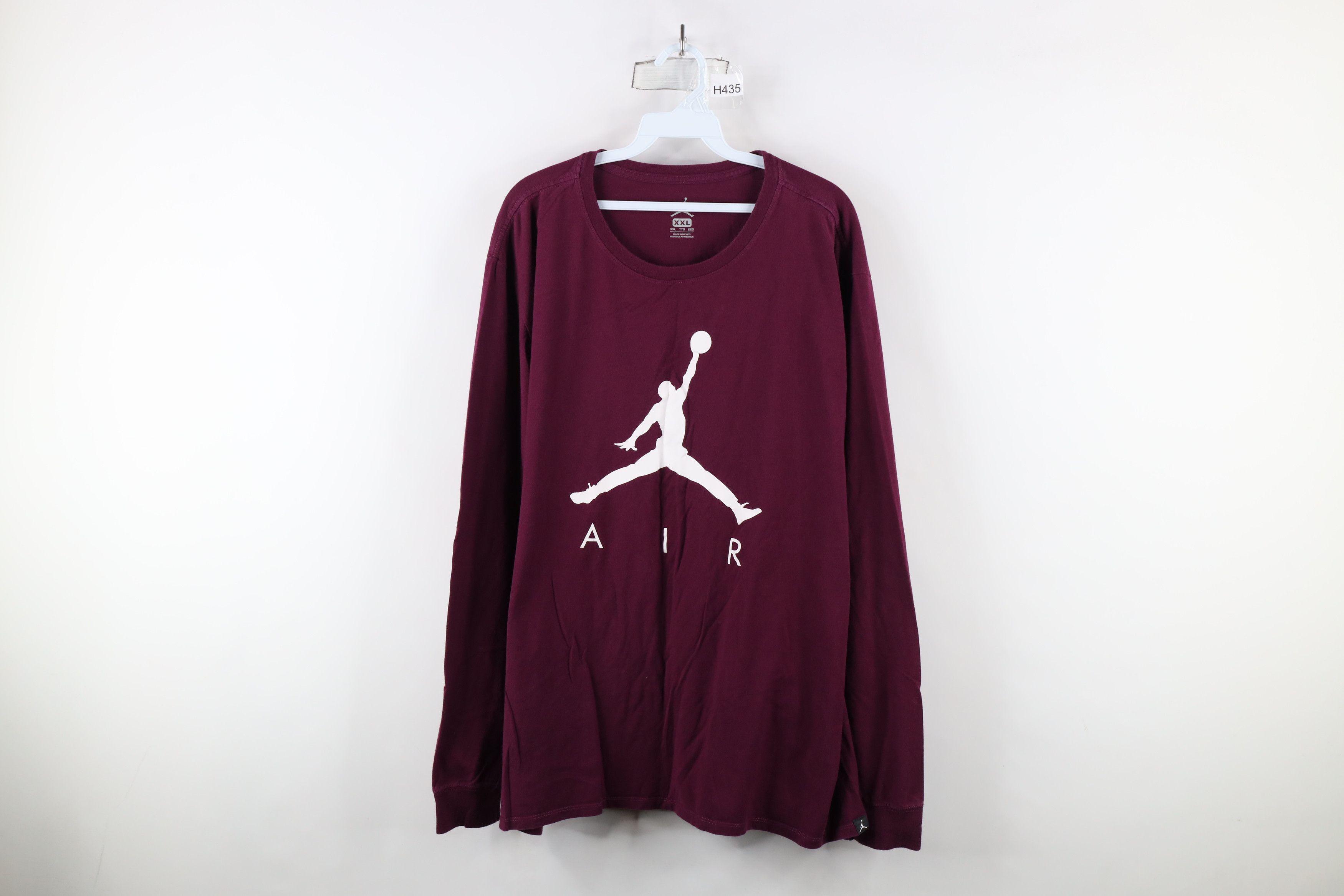 Nike × Vintage Nike Air Jordan Out Air Big Jumpman Logo Long Sleeve T-Shirt Size US XXL / EU 58 / 5 - 1 Thumbnail