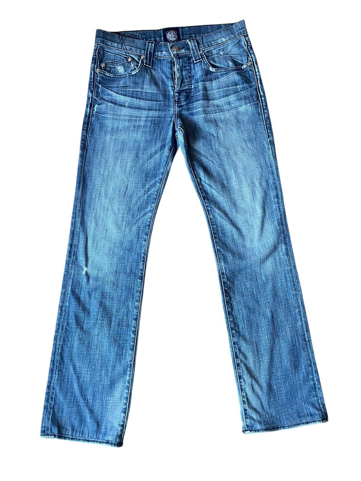 Rock Revival RARE VINTAGE distressed Rock & Republic Straight Leg Jeans Size US 32 / EU 48 - 1 Thumbnail