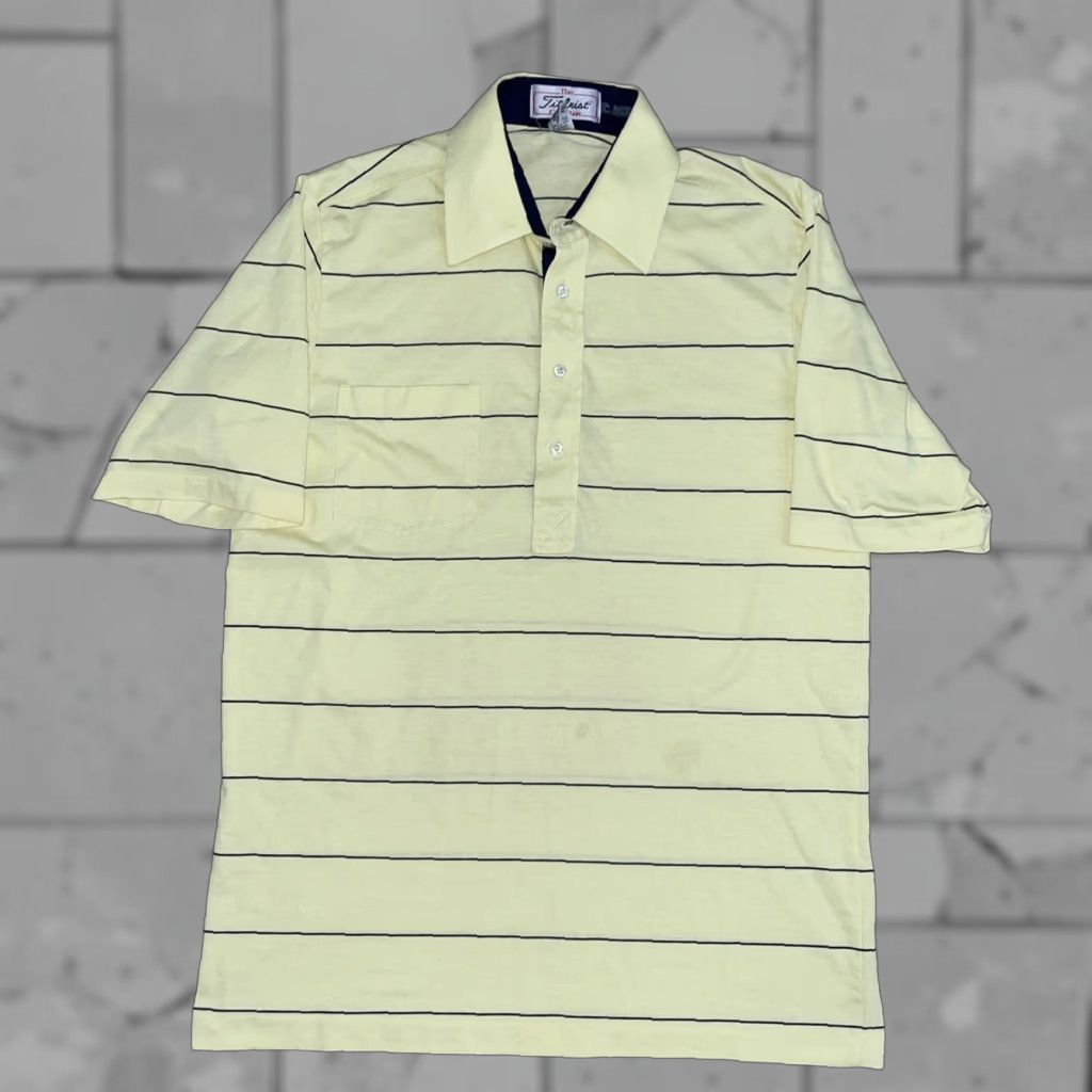 Titleist VINTAGE Titleist Collection polo Shirt Mens M Yellow Striped M Size US M / EU 48-50 / 2 - 1 Thumbnail