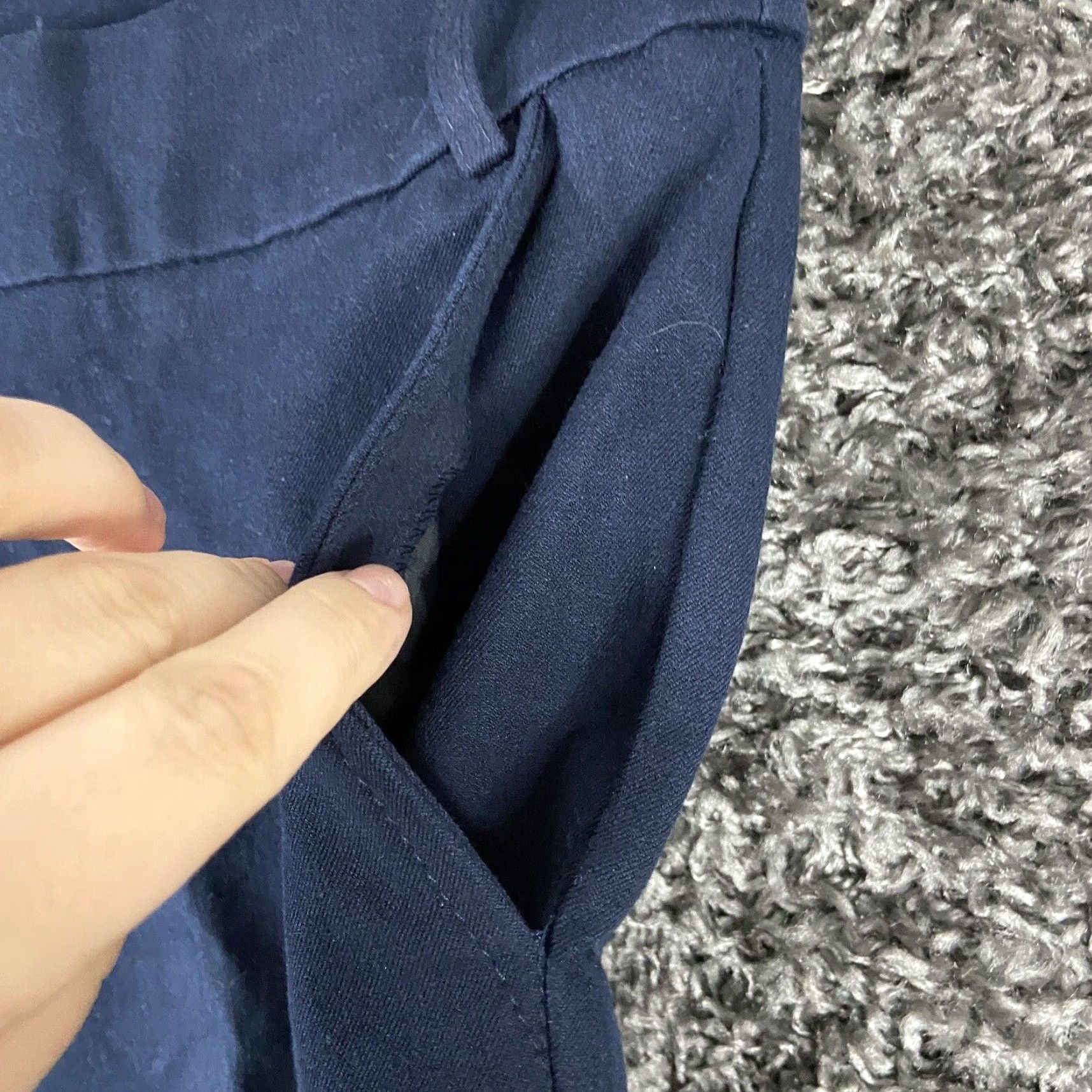 Vintage TIME AND TRU Women's Chino Pants Size 10 Blue Regular Size 32" / US 10 / IT 46 - 4 Thumbnail