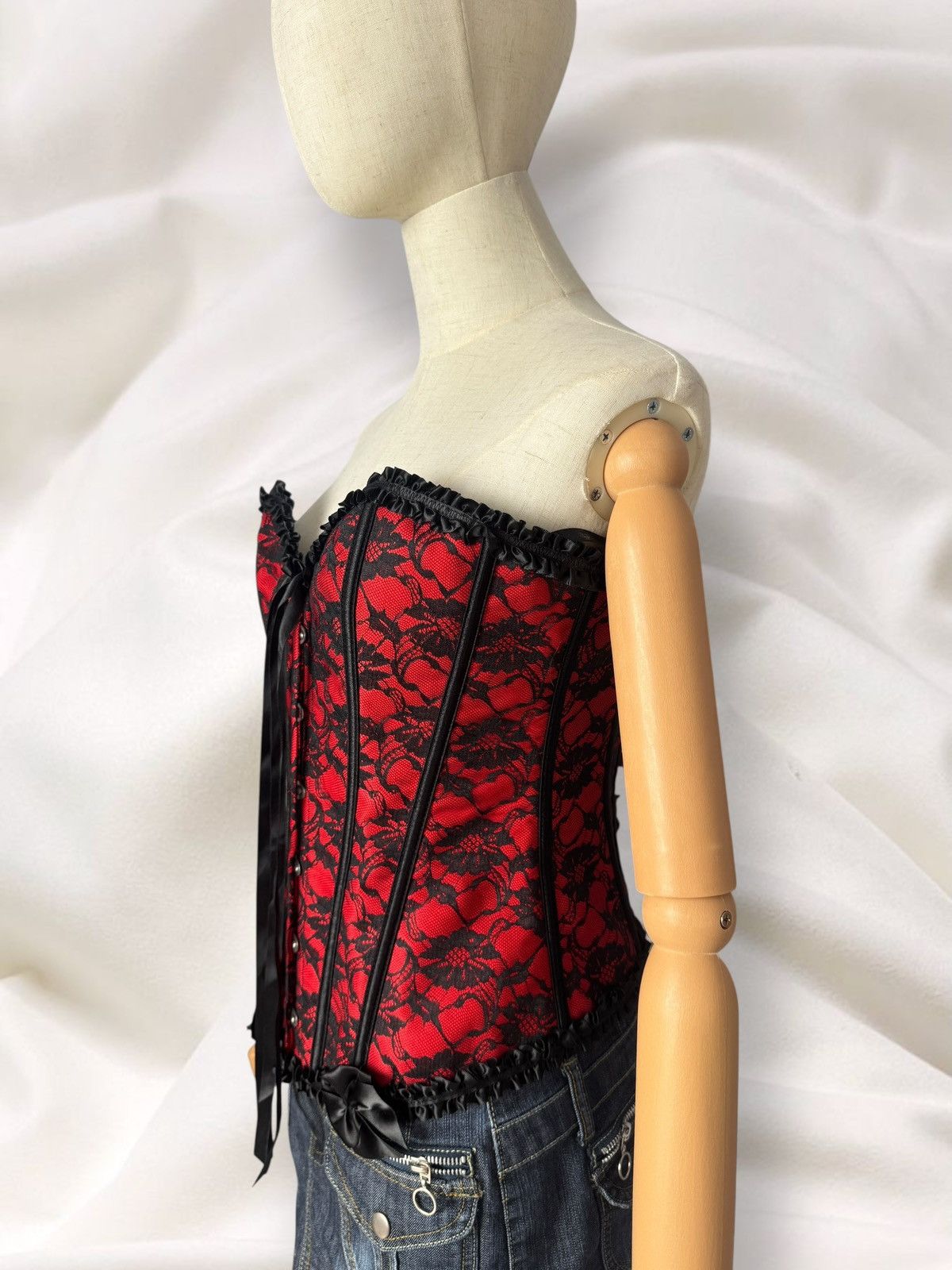 Hysteric Glamour Y2K Romantic Super Sexy Lace Details Corset Top Size M / US 6-8 / IT 42-44 - 5 Thumbnail