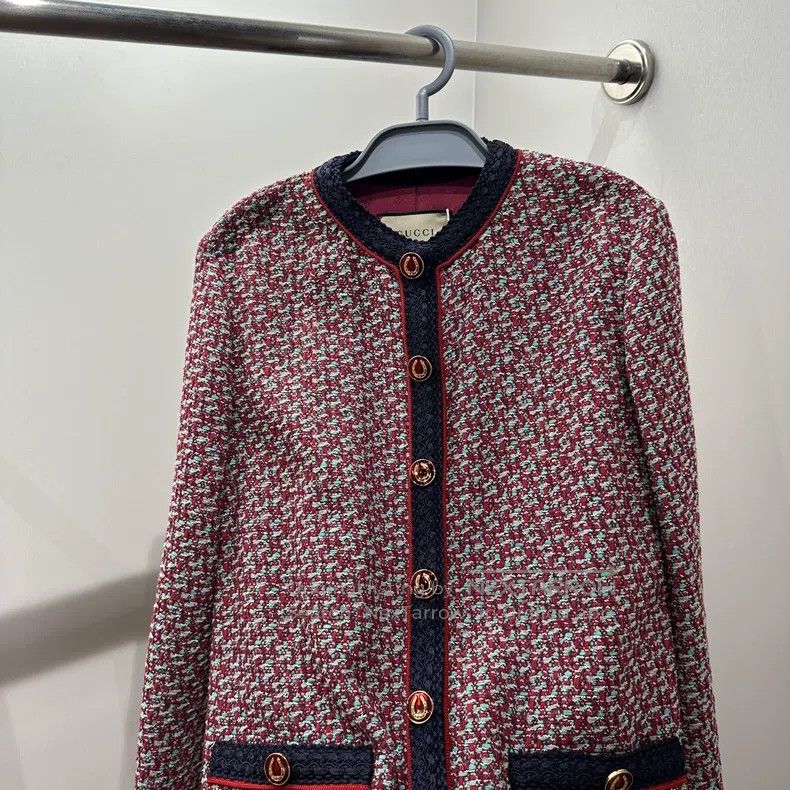 Gucci Gucci Tweed single-breasted jacket Size XS / US 0-2 / IT 36-38 - 7 Thumbnail