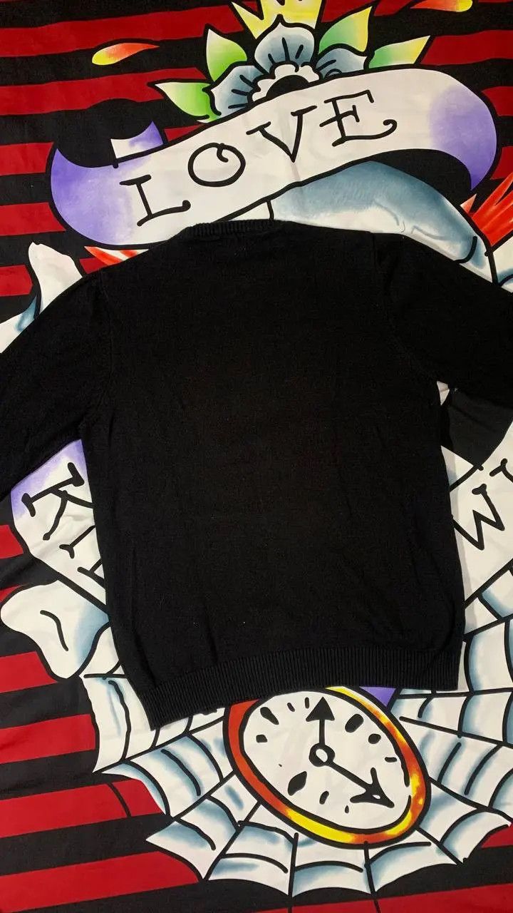 Emporio Armani Armani Jeans big logo knit sweater vintage black M size Size US M / EU 48-50 / 2 - 4 Thumbnail