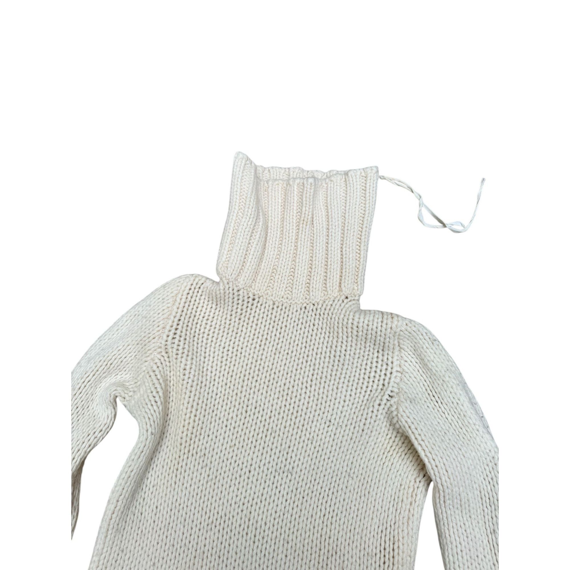 Maison Margiela Ecru Wool Sweater – 1999 Archive Piece Size M / US 6-8 / IT 42-44 - 3 Thumbnail