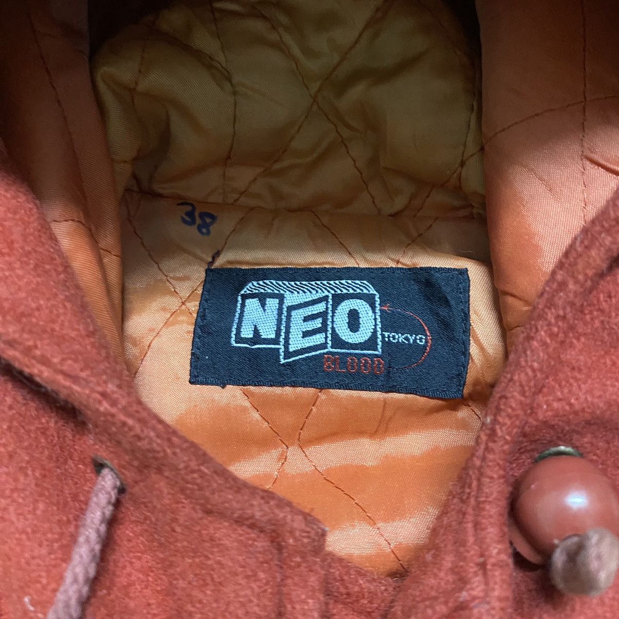 Japanese Brand Vintage NEO BLOOD TOKYO Varsity Hooded Suede Leather Jacket Size US L / EU 52-54 / 3 - 20 Thumbnail