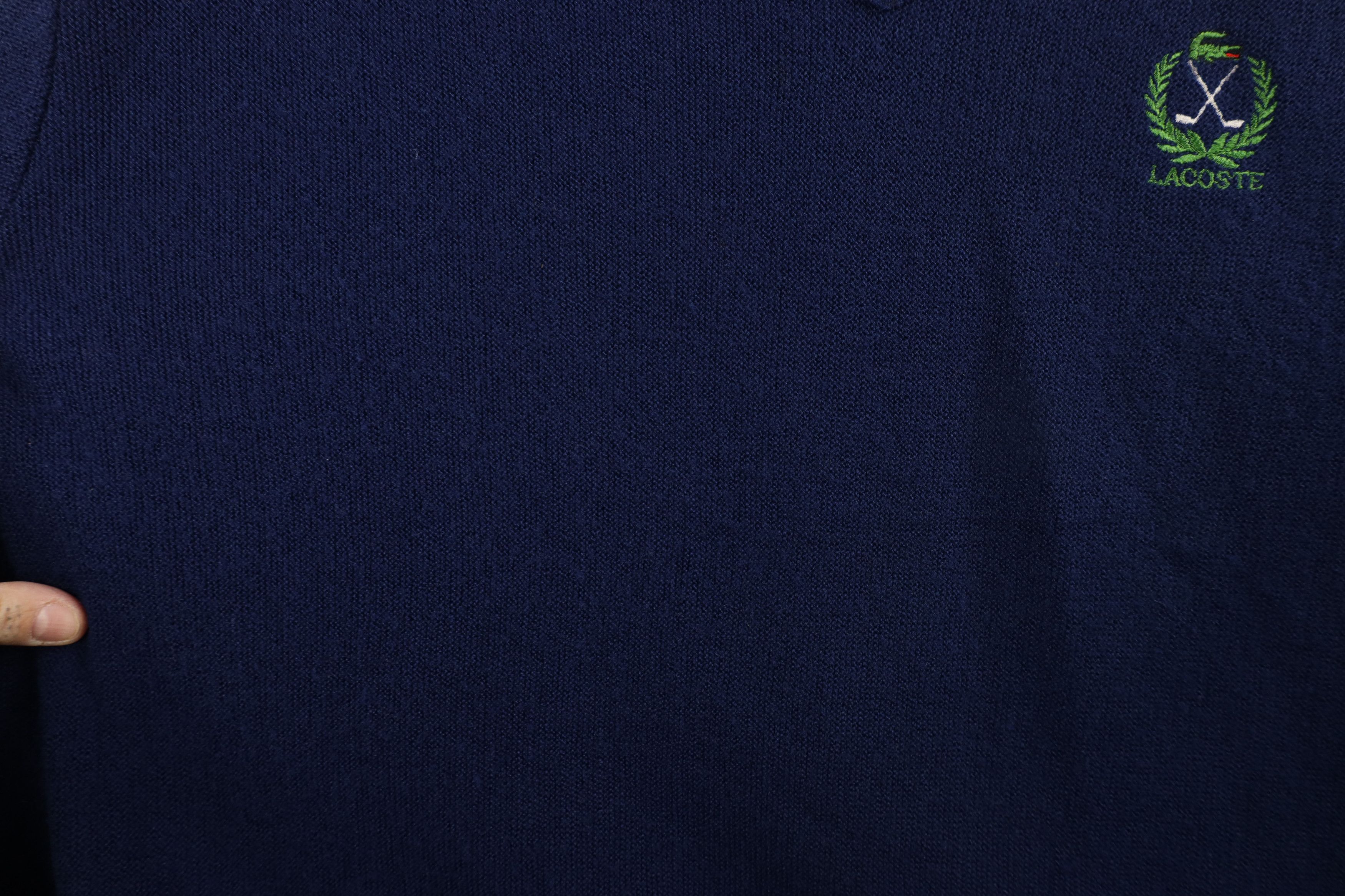 Lacoste × Vintage Vintage 80s Izod Lacoste Croc Logo Golf Knit Sweater USA Size US L / EU 52-54 / 3 - 6 Thumbnail