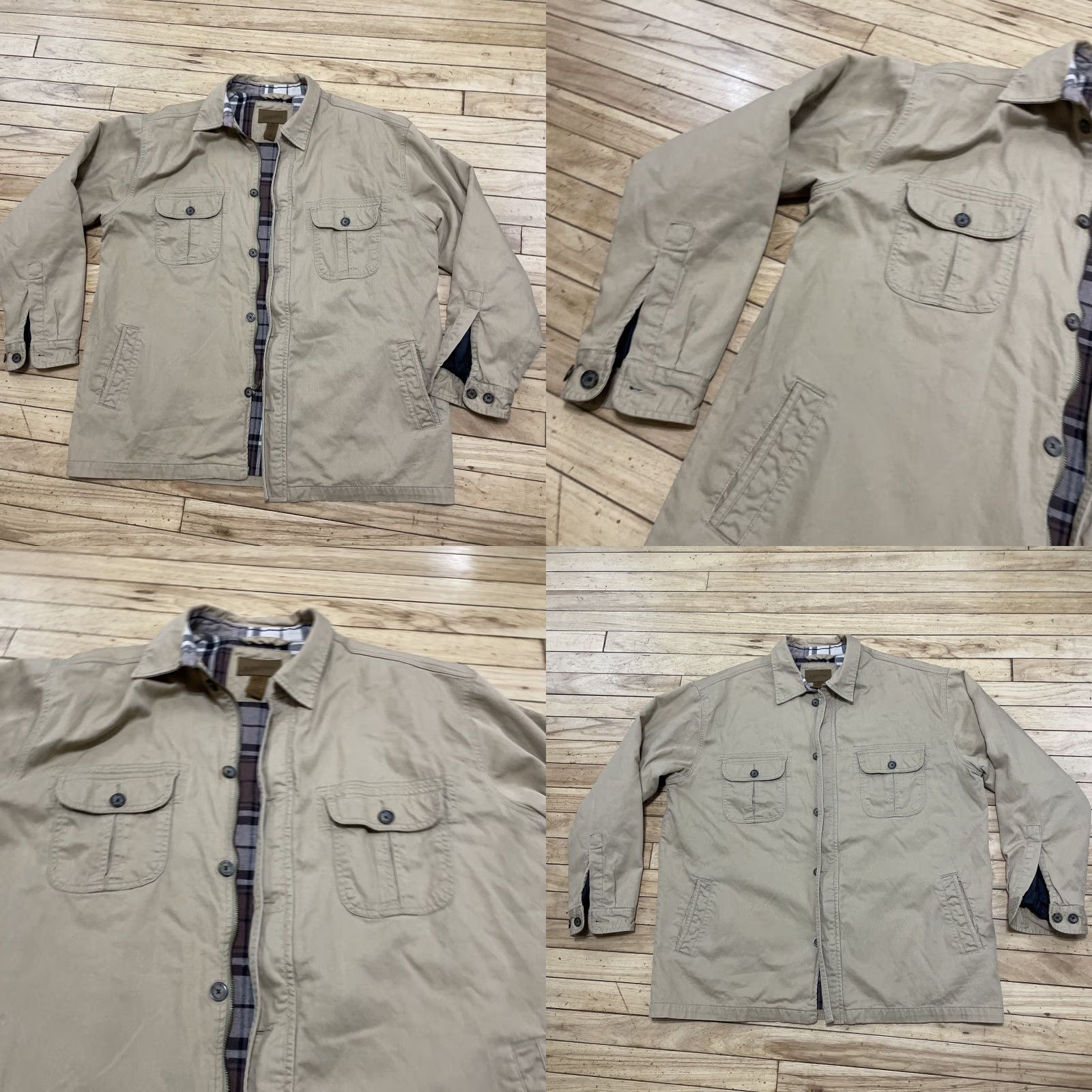 Vintage VINTAGE St Johns Bay Canvas Jacket XL Barn Chore Coat Brown Tan Plaid Lined Men Jacket Size US XL / EU 56 / 4 - 10 Thumbnail