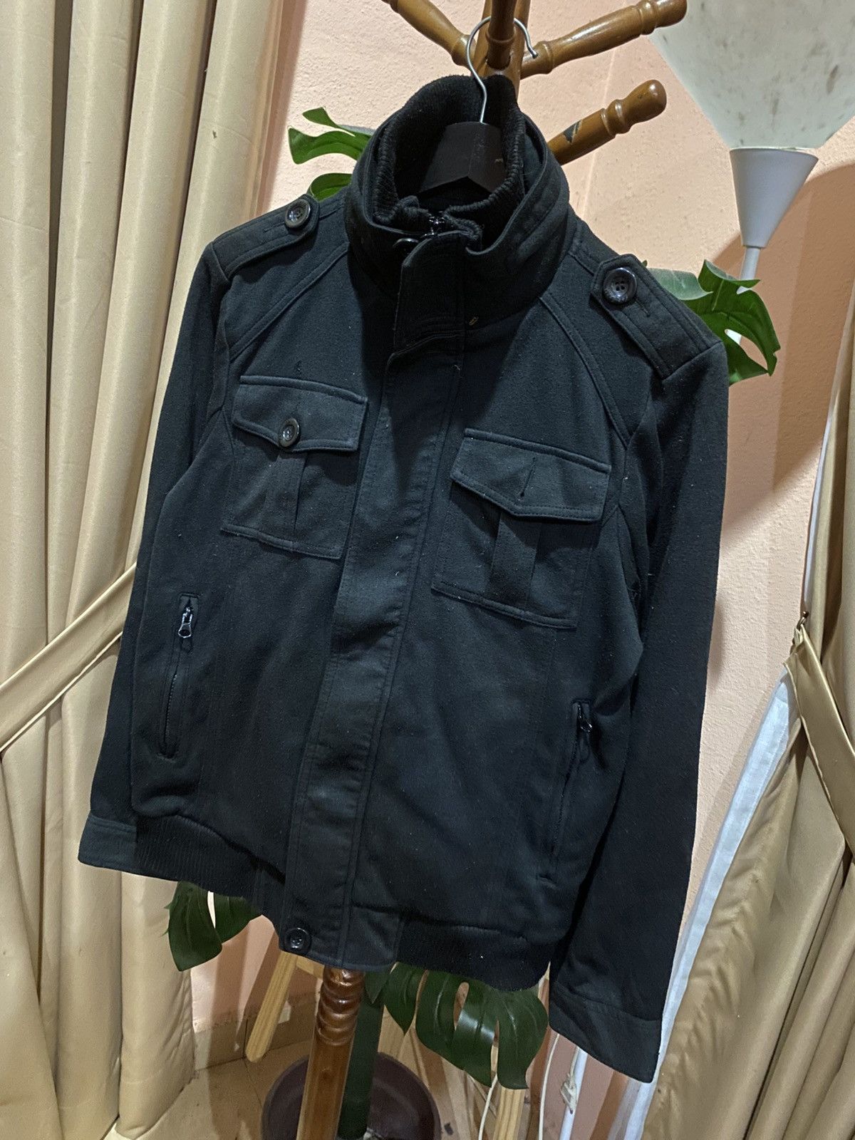 Von Dutch Vintage Y2K Von Dutch Black Military-Style Utility Jacket Size US M / EU 48-50 / 2 - 4 Thumbnail