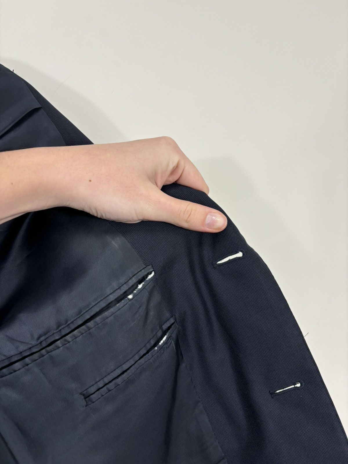 Ermenegildo Zegna Ermenegildo Zegna Men’s 3-Buttons Navy Wool Blazer Jacket Size 40R - 21 Thumbnail
