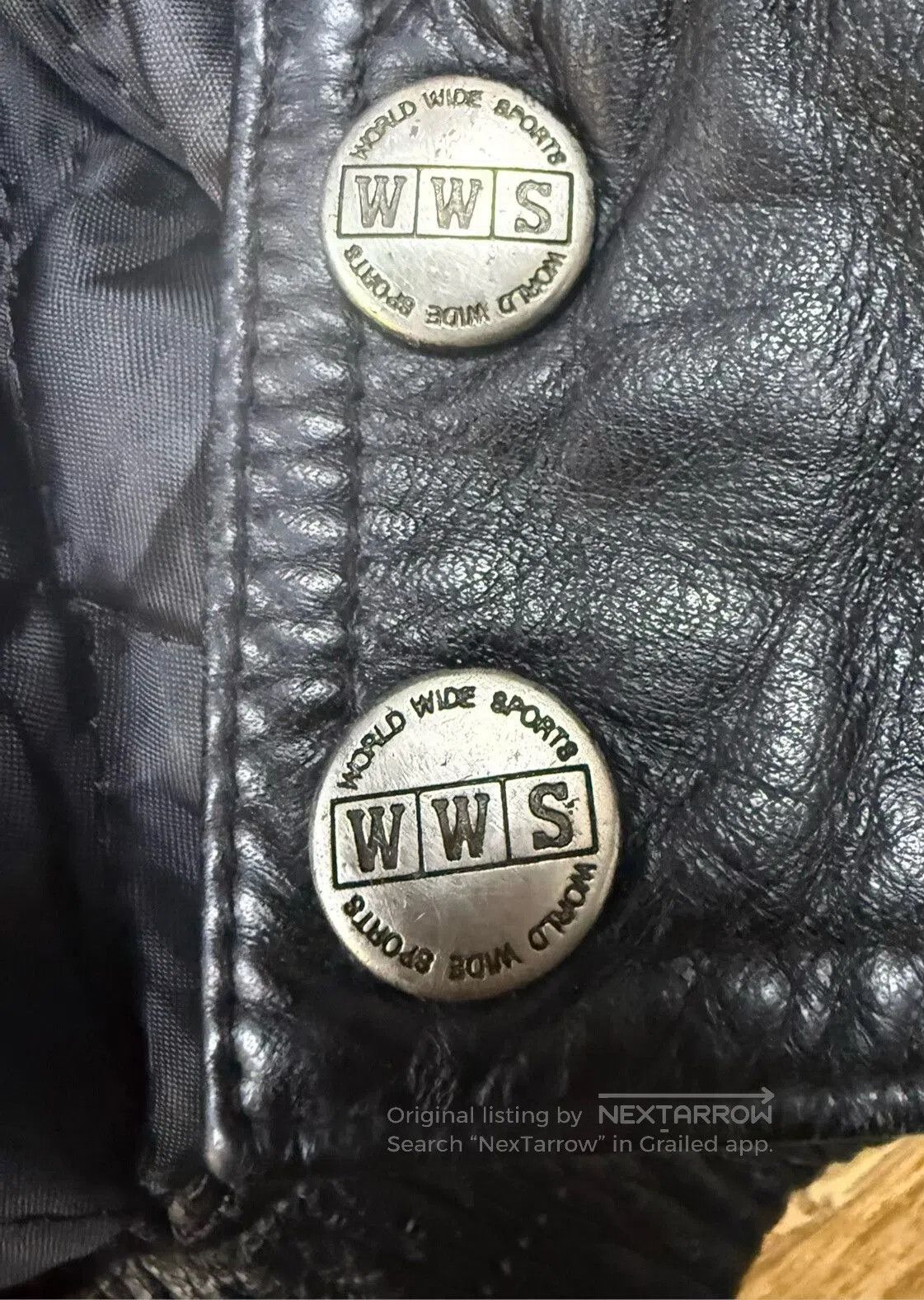 VINNY's Vintage MLB Leather Flight Jacket. Size US L / EU 52-54 / 3 - 9 Thumbnail