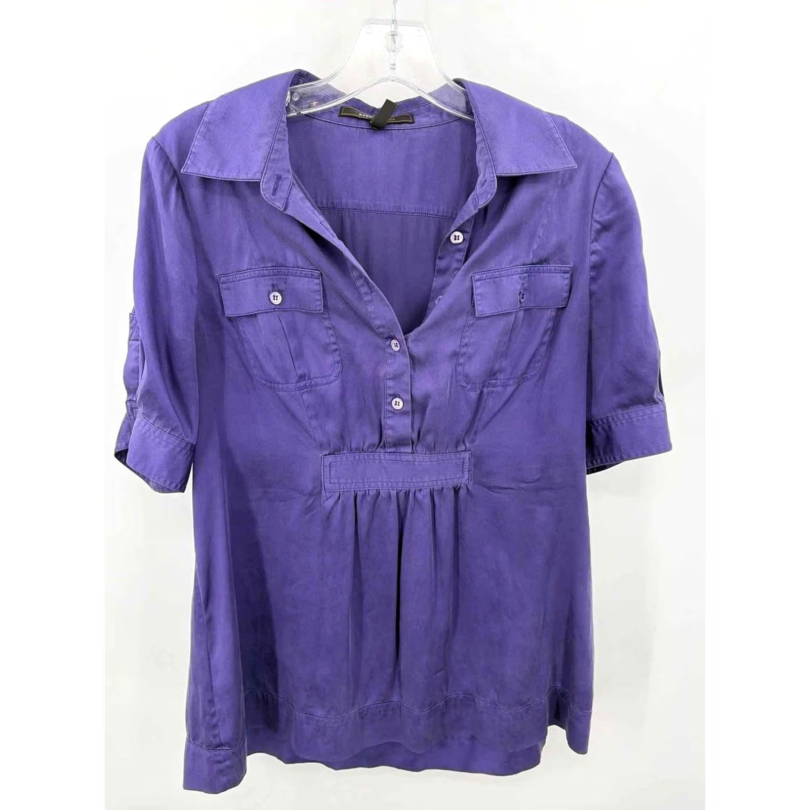 Bcbgmaxazria BCBG Maxazria Purple Size Medium Blouse Size M / US 6-8 / IT 42-44 - 2 Thumbnail